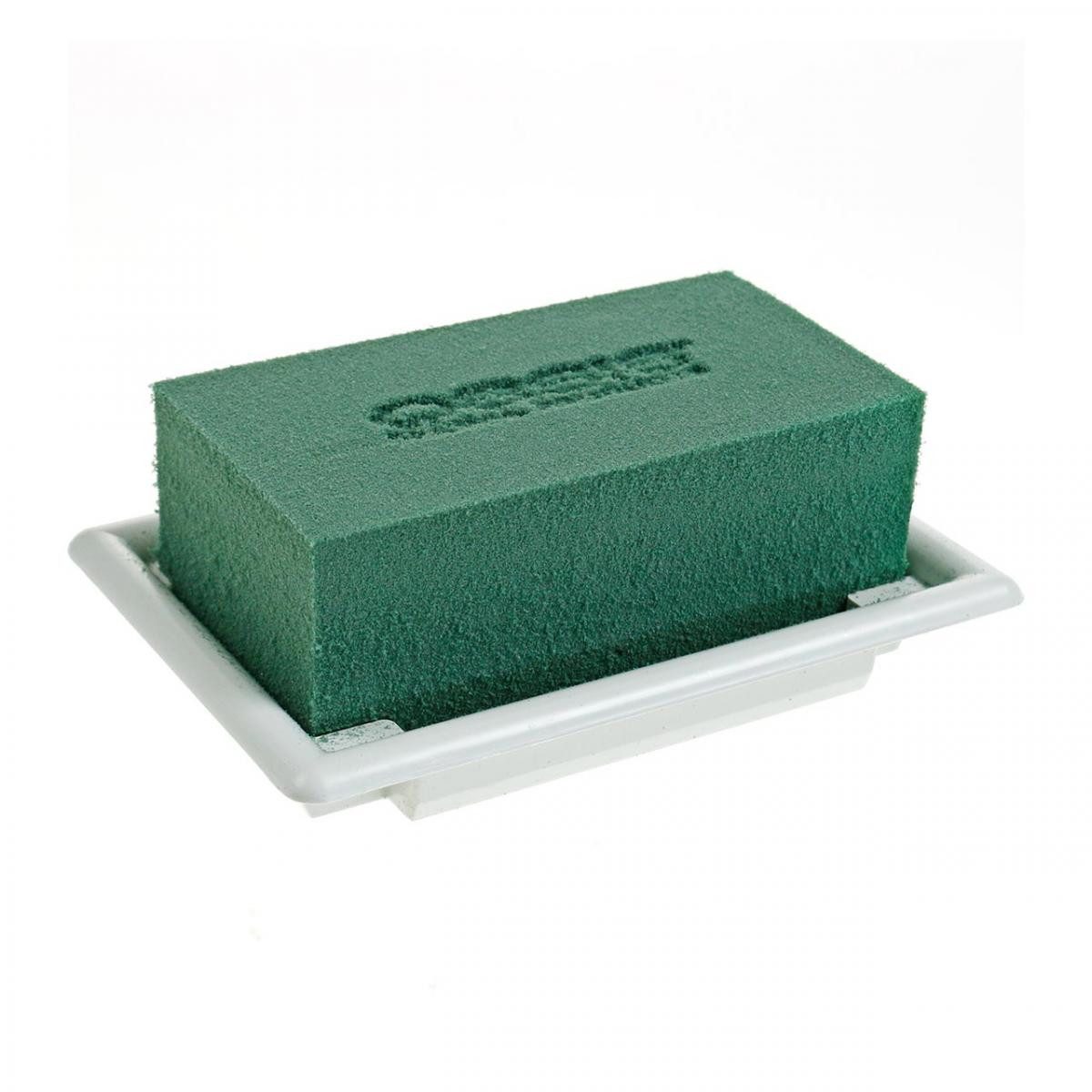 Viana Bastelnaturmaterial OASIS® Table Deco Mini Steckschaum Ziegel mit Schale - 8 Stück für