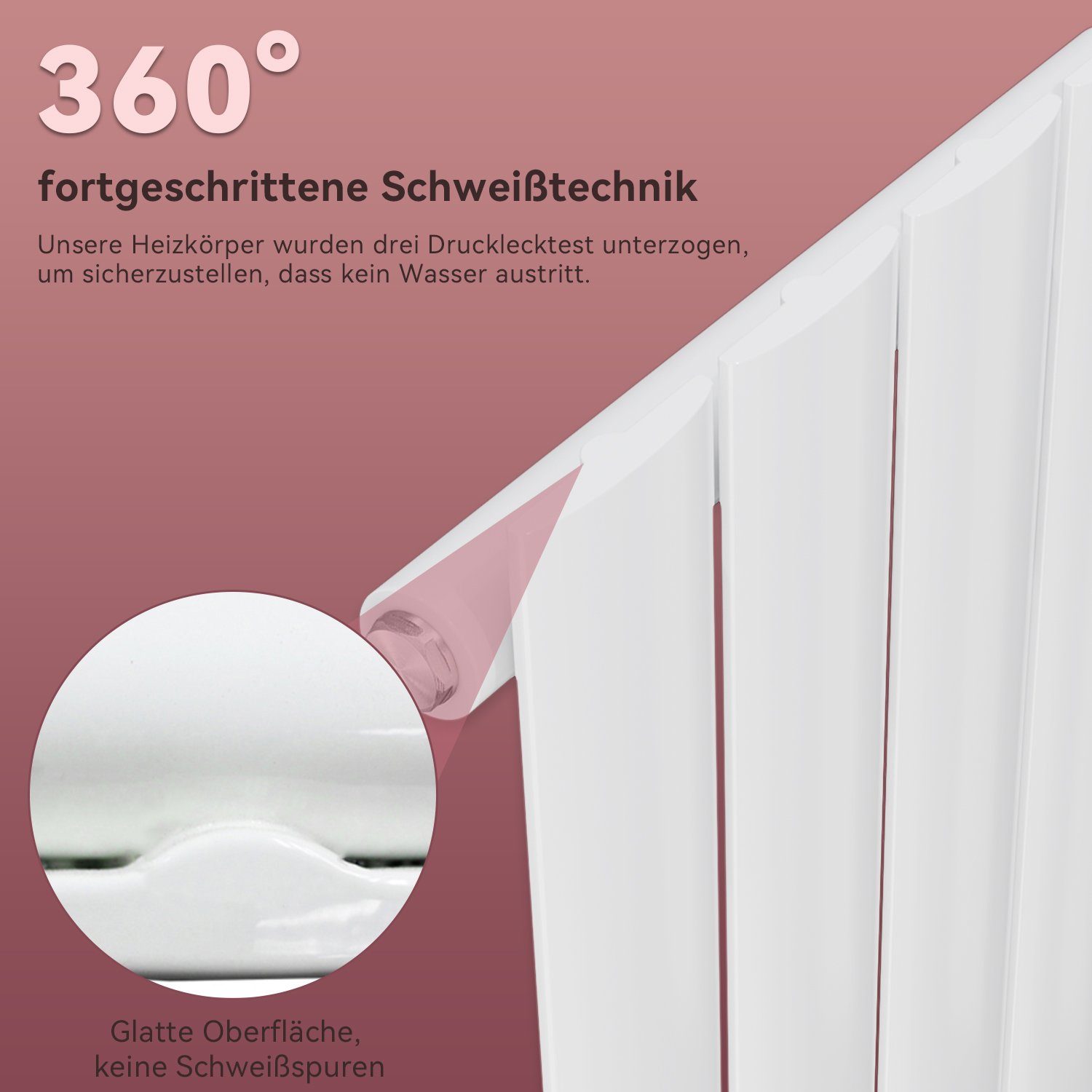 ELEGANT Heizkörper 600x311 / 900x311mm,Heizkörper,Vertikal Paneelheizkörper – Bild 4 von 5