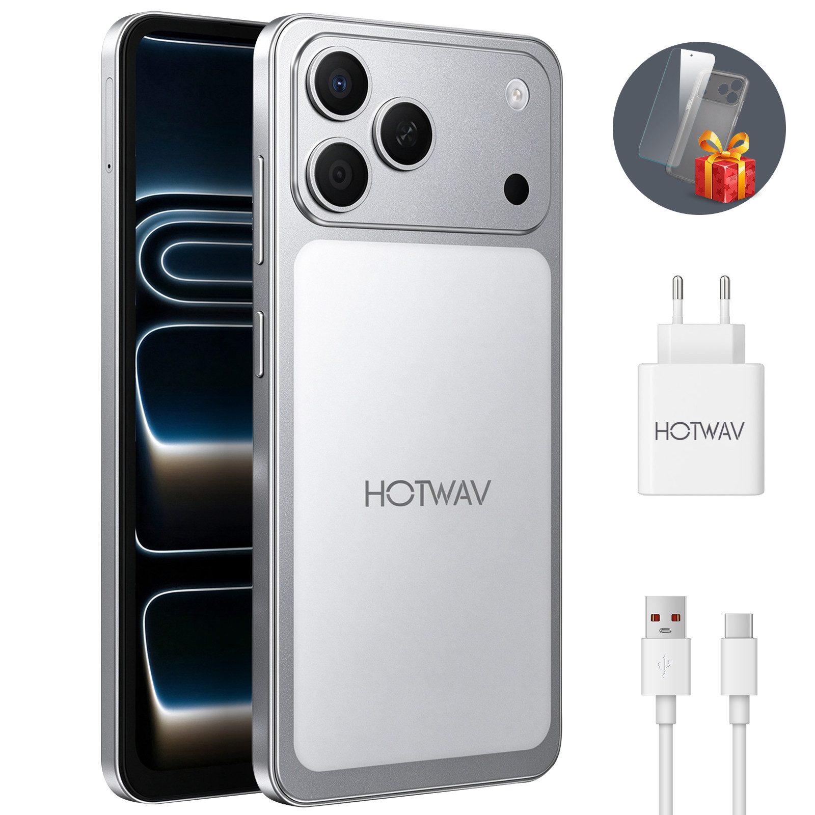 HOTWAV A17 Pro Max Handy, 12+128 GB/1 TB Smartphone, Android handy, Smartphone (16,7 cm/6.75 Zoll, 128 GB Speicherplatz, 13 MP Kamera, Smartphone ohne Vertrag, Günstige Smartphone, 5160 mAh)