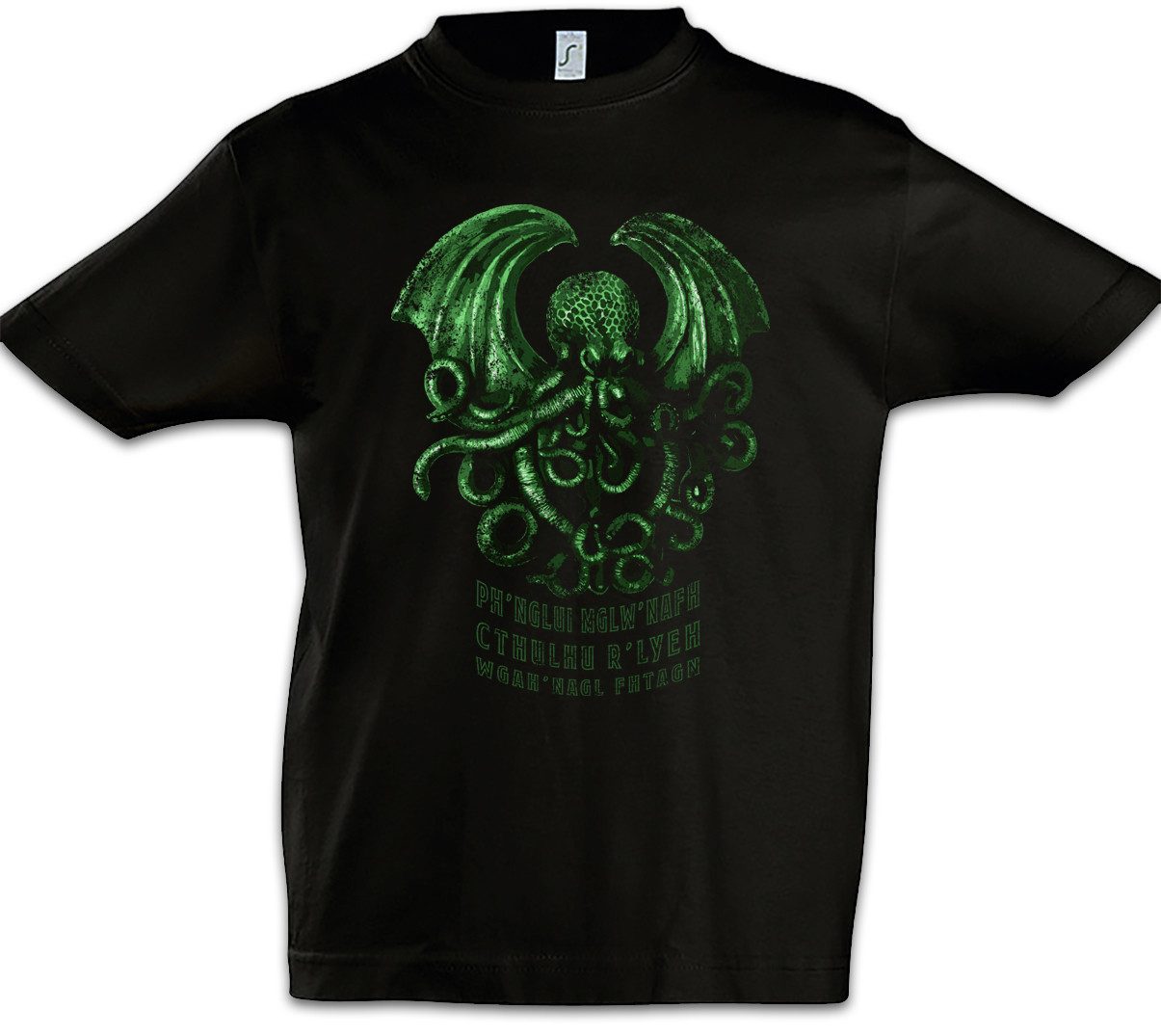 Urban Backwoods Print-Shirt Cthulhu R'Lyeh Kinder T-Shirt Horror Arkham H. P. Lovecraft Miskatonic (1-tlg) Dunwich Azathoth Innsmouth Call