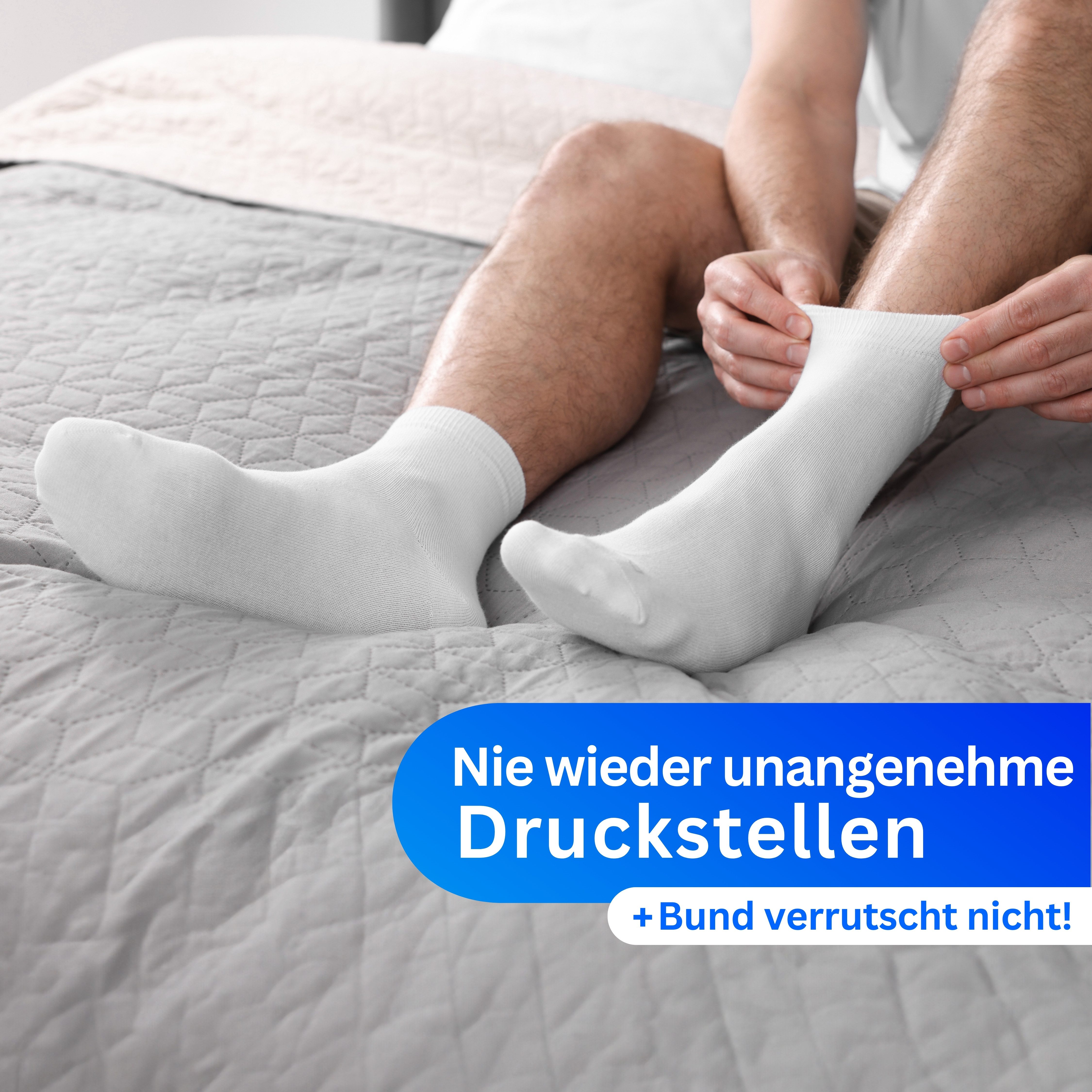 MEDOLY Gesundheitssocken Socken ohne Gummibund, 75% Baumwolle (6 Paar) ohne günstig online kaufen