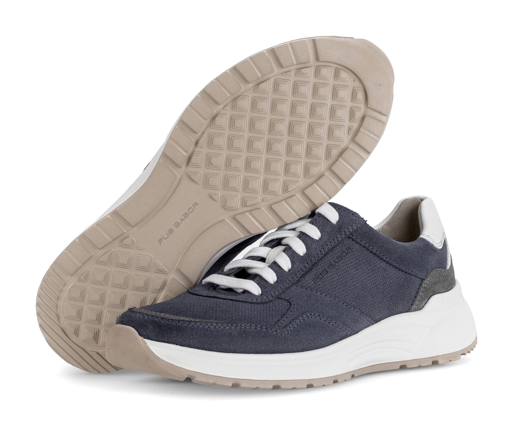 Pius Gabor Sneaker, Freizeitschuh, Halbschuh, Schnürschuh mit Kontrastbesätzen, G-Weite