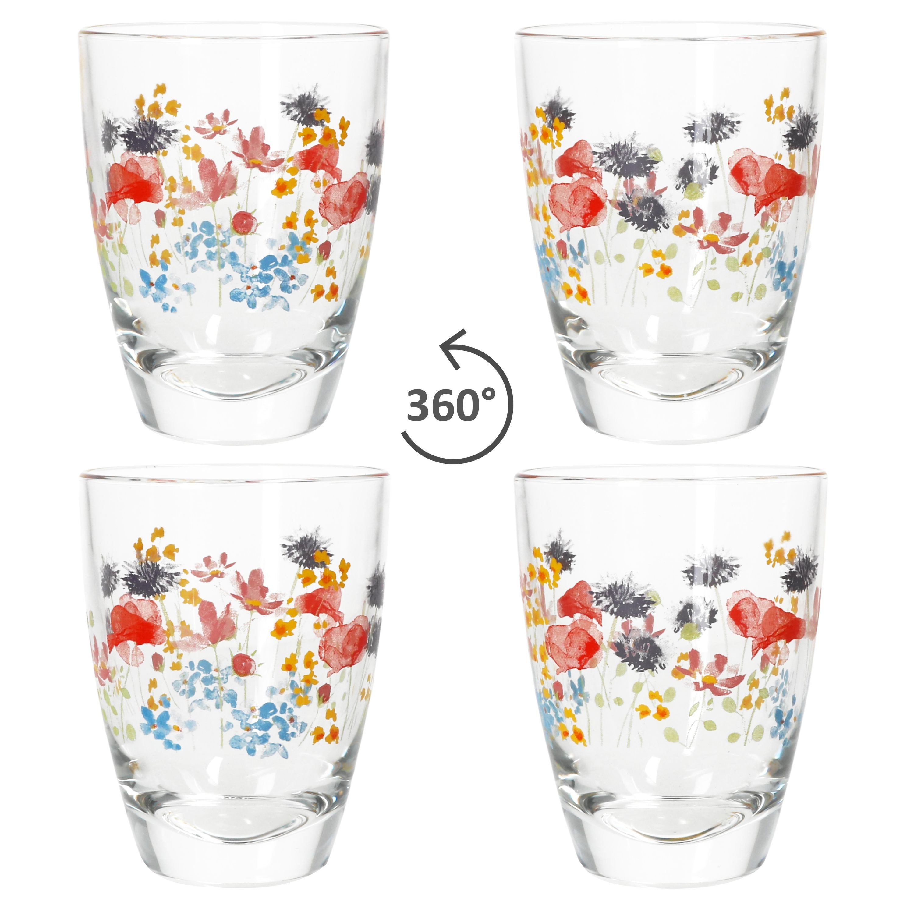MamboCat Glas 6x Marie Trinkgläser 220ml Saft-Gläser Limo-Glas Wasser Softdrink, Glas – Bild 4 von 5