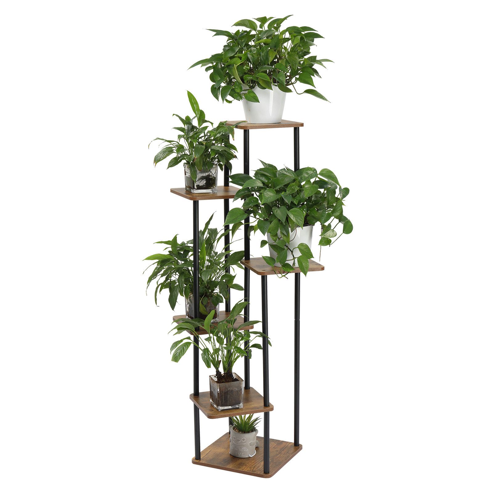 LALAHO Blumenständer Blumenständer Blumenständer 6 Etagen Blumenregal, 116.00x30.00x30.00cm