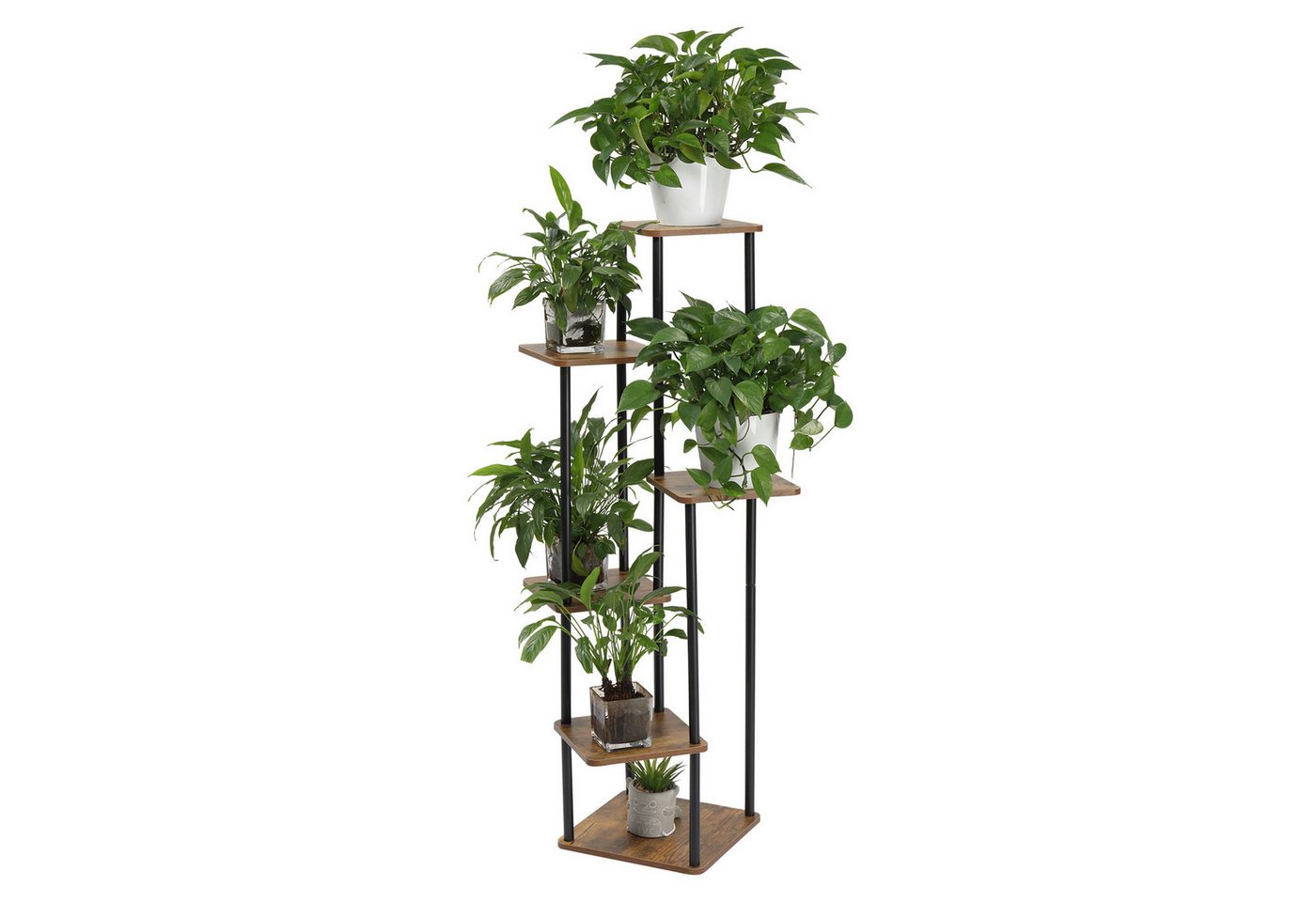 LALAHO Blumenständer Blumenständer Blumenständer 6 Etagen Blumenregal, 116.00x30.00x30.00cm