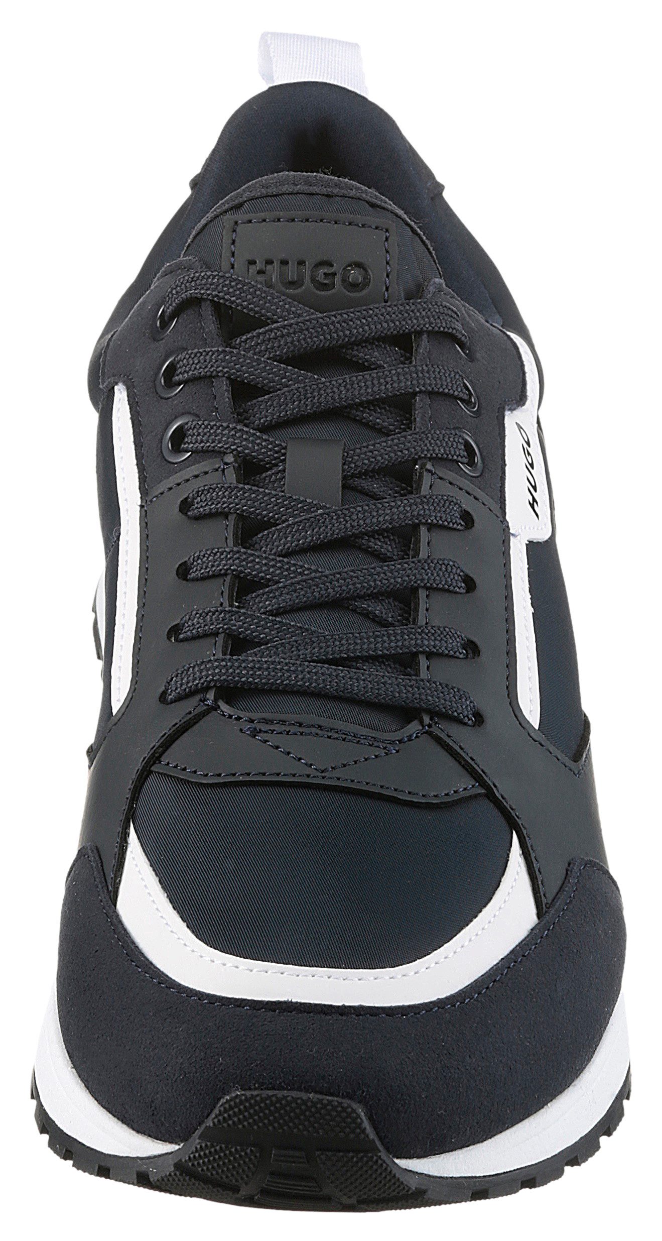 HUGO Icelin_Runn Sneaker, Freizeitschuh, Halbschuh, Schnürschuh mit Logoschriftzug