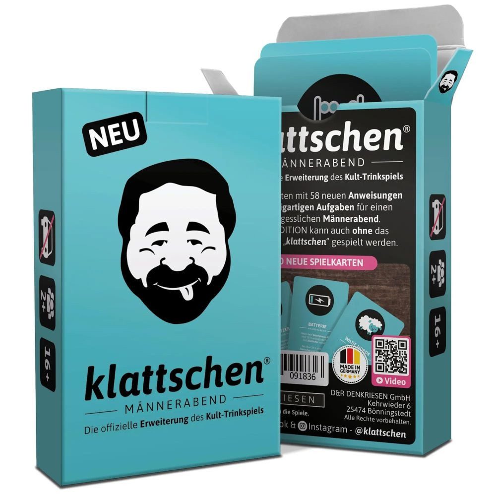 Denkriesen Spiel DENKRIESEN - klattschen® - Männerabend - SPIELKARTENKARTON "Das...