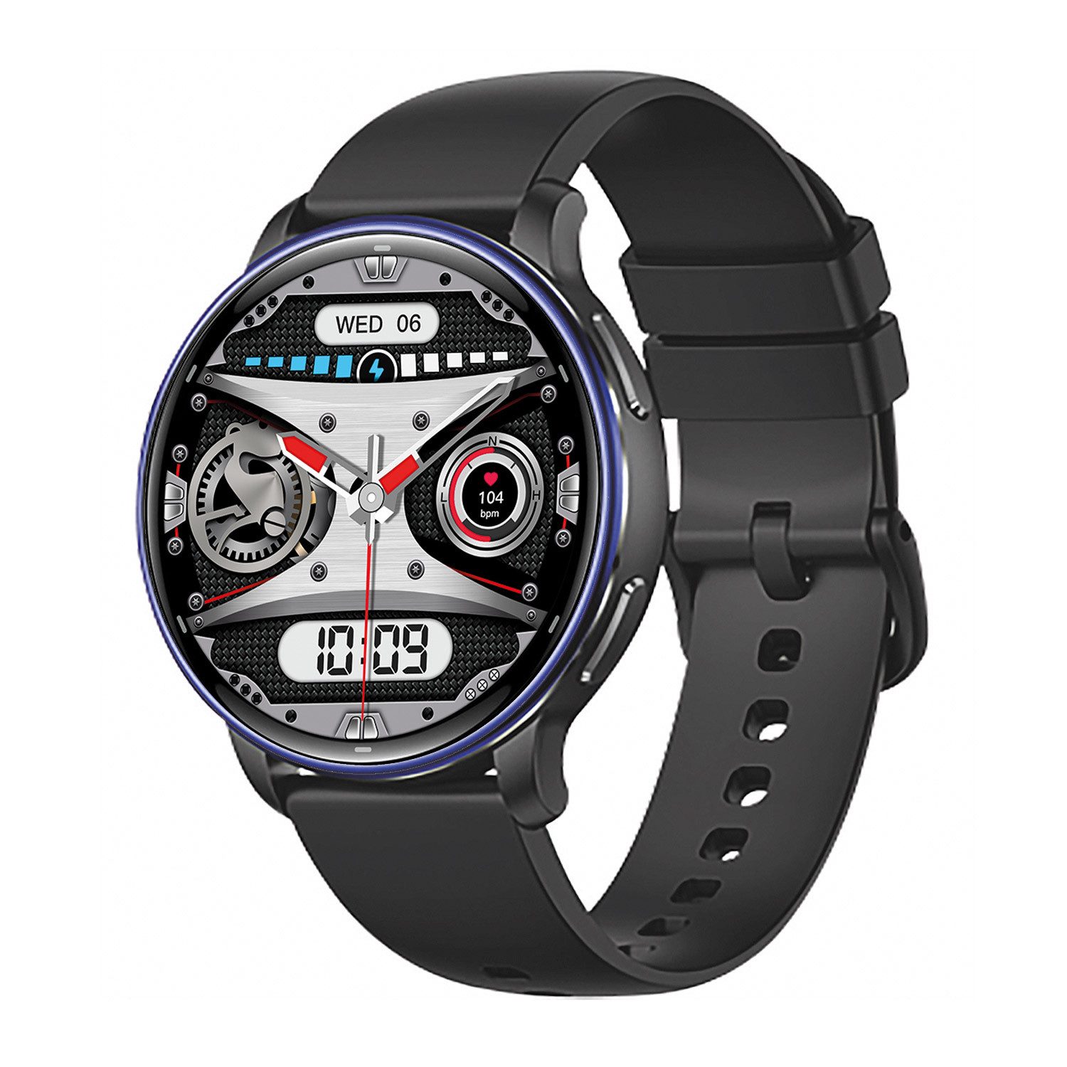Atlanta Aktivitätstracker in Unisexgröße Schwarz Fitnessuhr (3.6 cm/1.4 Zoll, Proprietär), 1-tlg.