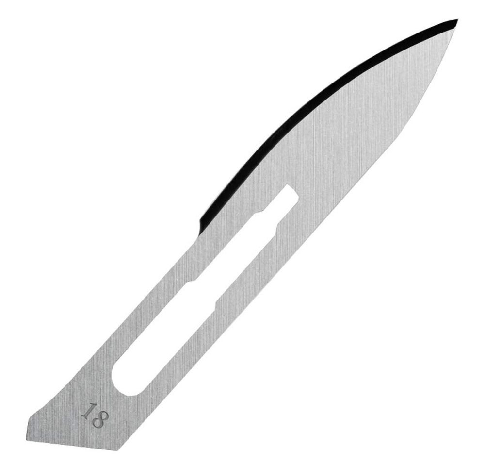 Thumbnail - May Cuttermesser Set 100 Stück Skalpellklingen Figur 18 aus Karbonstahl