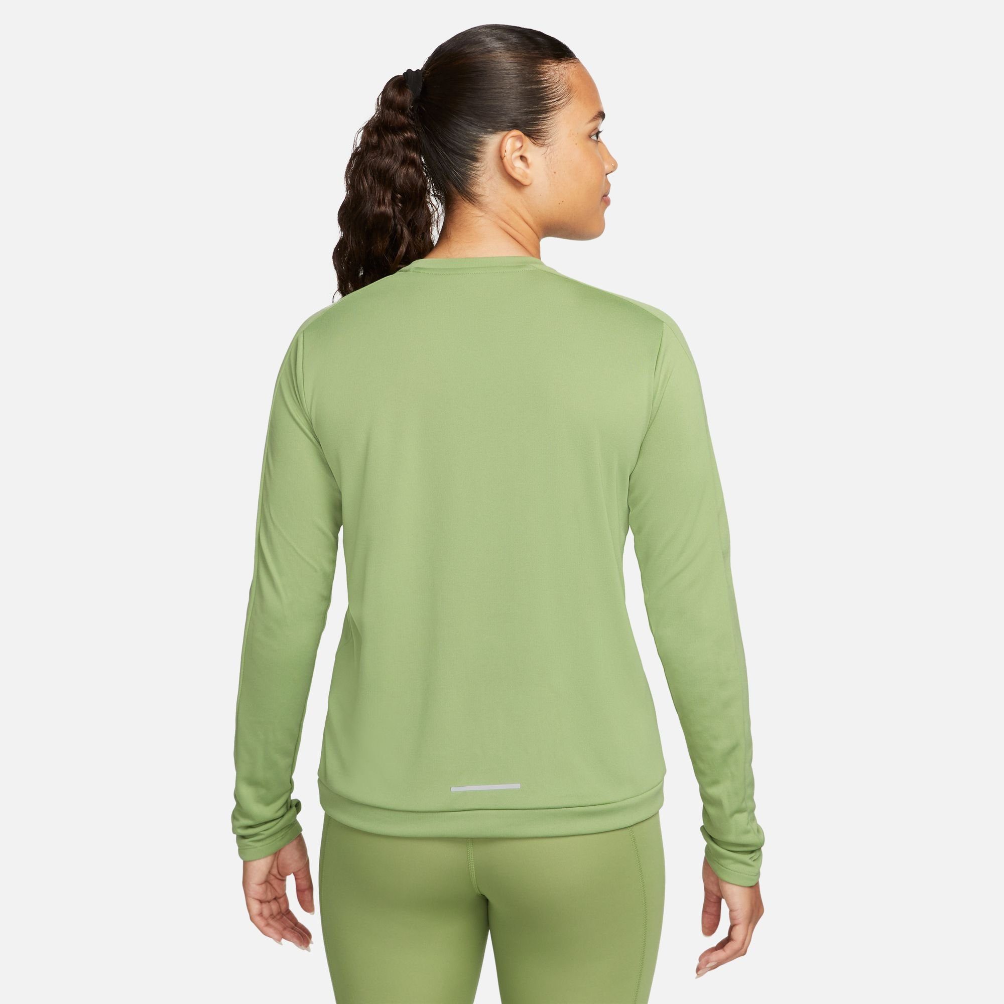 DRI-FIT RUNNING Nike WOMEN'S TOP grün Laufshirt CREW-NECK