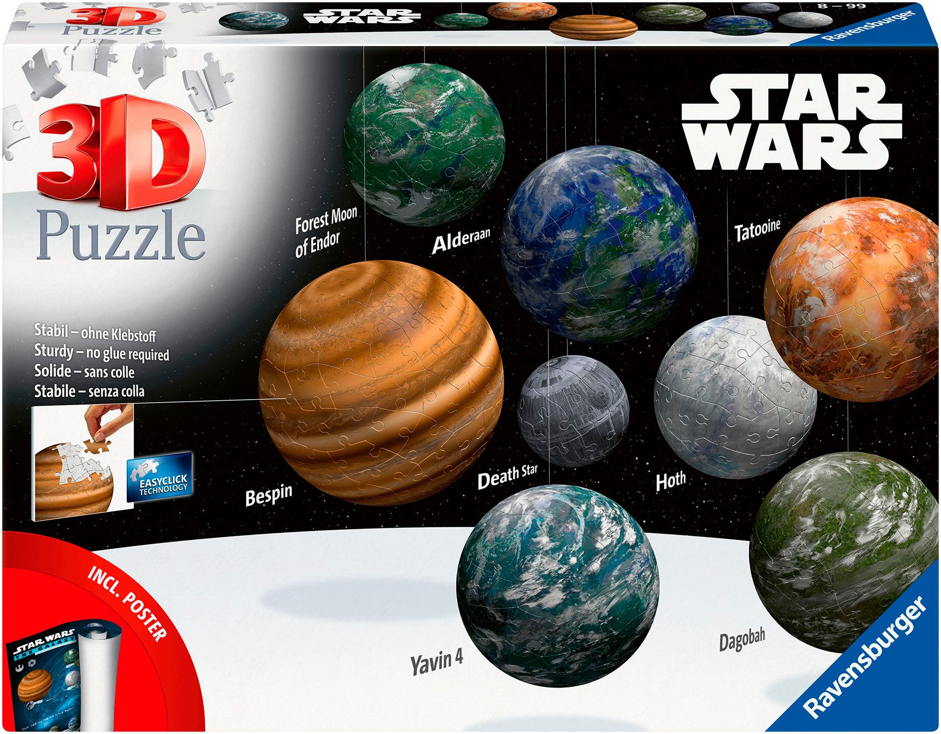 Ravensburger 3D-Puzzle Himmelskörper der Star Wars günstig online kaufen