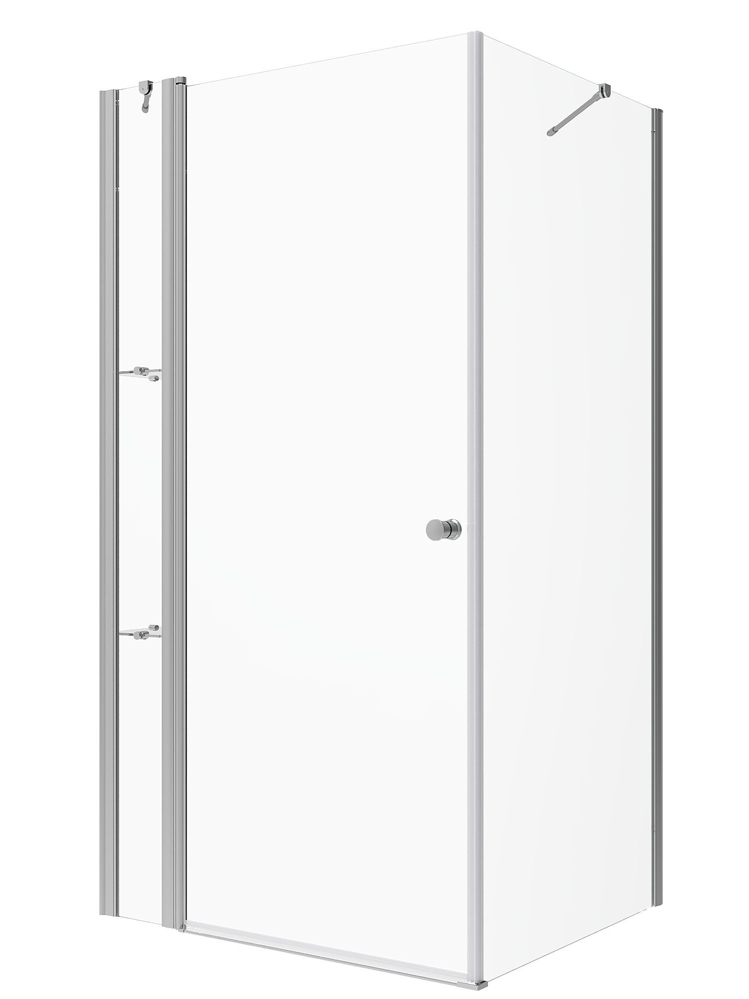 AQUABATOS Eckdusche Duschkabine Eckeinstieg Drehtür Duschtür an Festteil mi günstig online kaufen