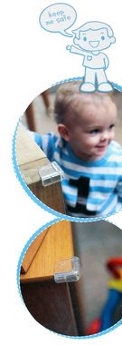 Go Travel Kindersicherung 2600, 8 Stk Kantenschutz aus Kunststoff transparent, mit Klebefolie
