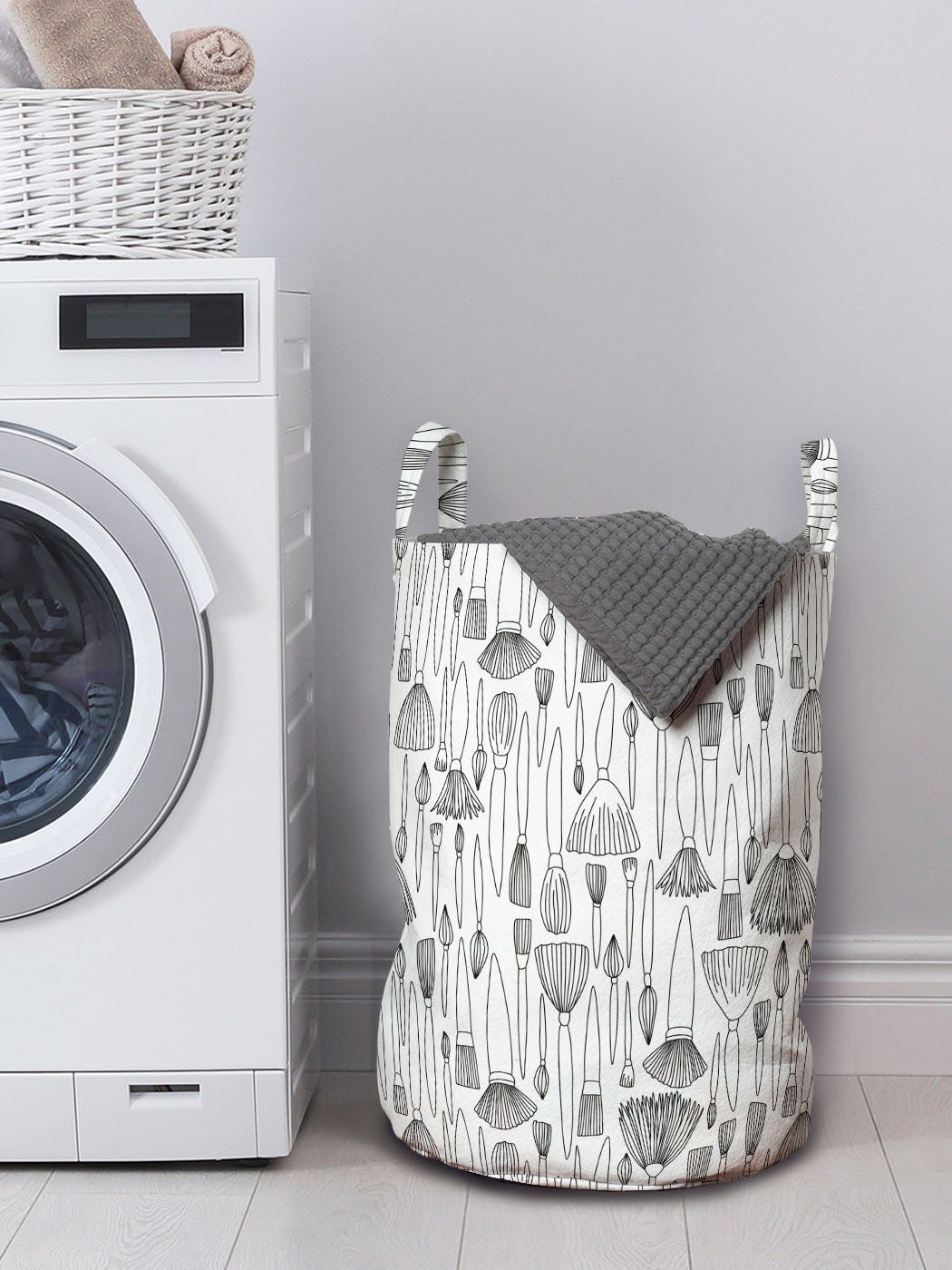 Element Griffen Pinsel Abstrakt Waschsalons, Art für Kordelzugverschluss Abakuhaus Wäschesäckchen Wäschekorb mit