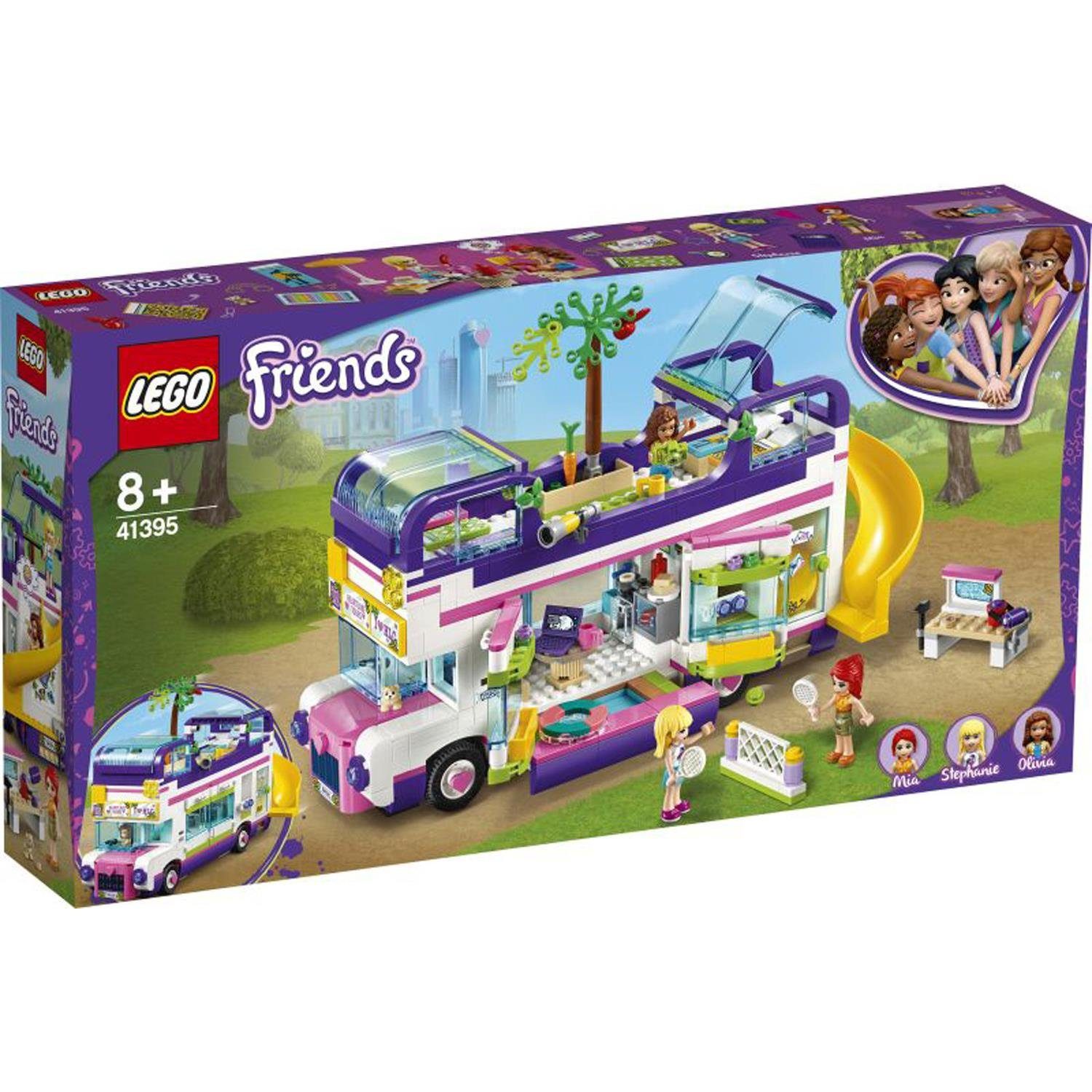 LEGO® Konstruktionsspielsteine »LEGO 41395 Friends Freundschaftsbus«, (Set)