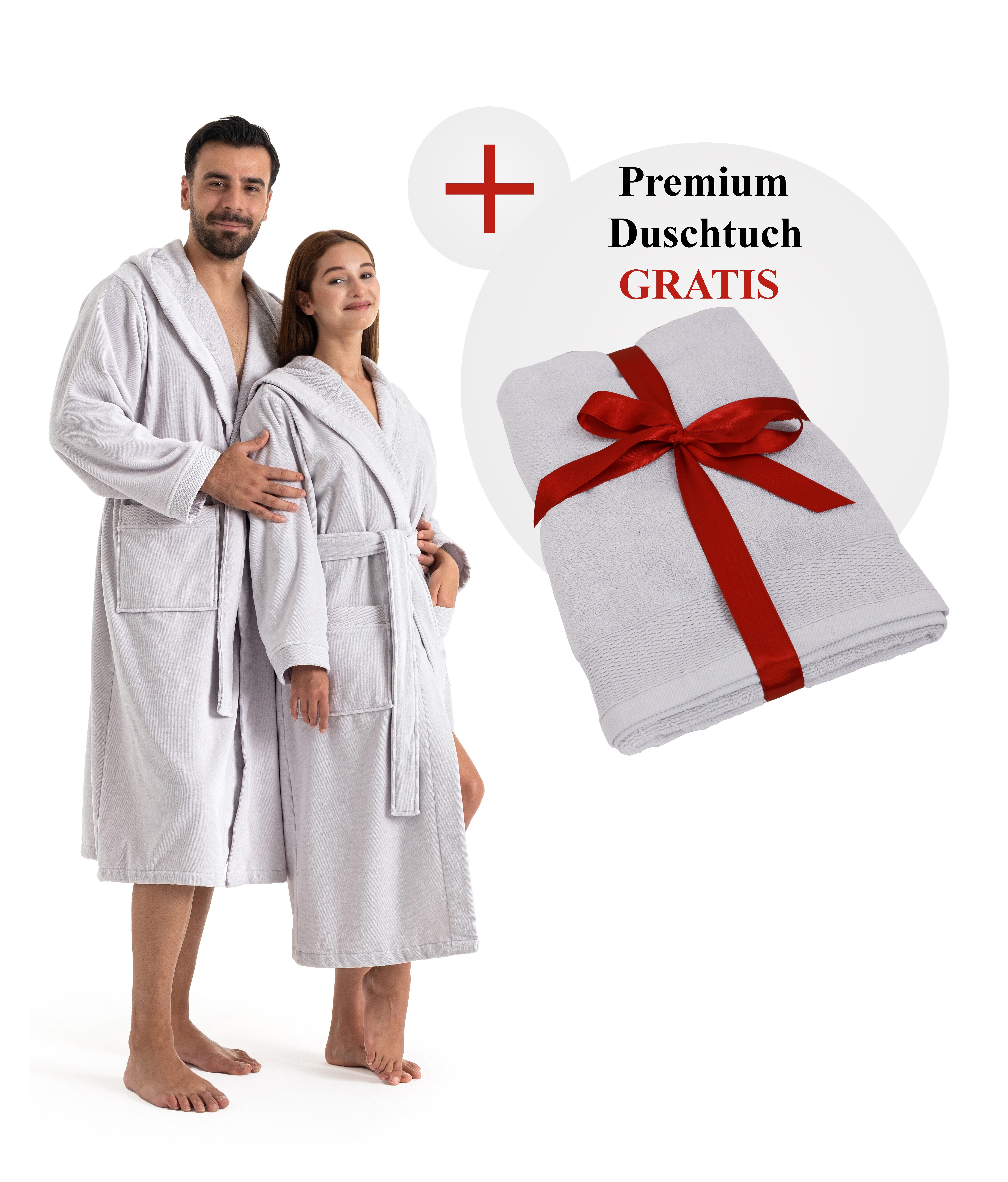 OTTO home Unisex-Bademantel Fenya, 330 g/m², Premium, Hotelbademantel, Morg günstig online kaufen