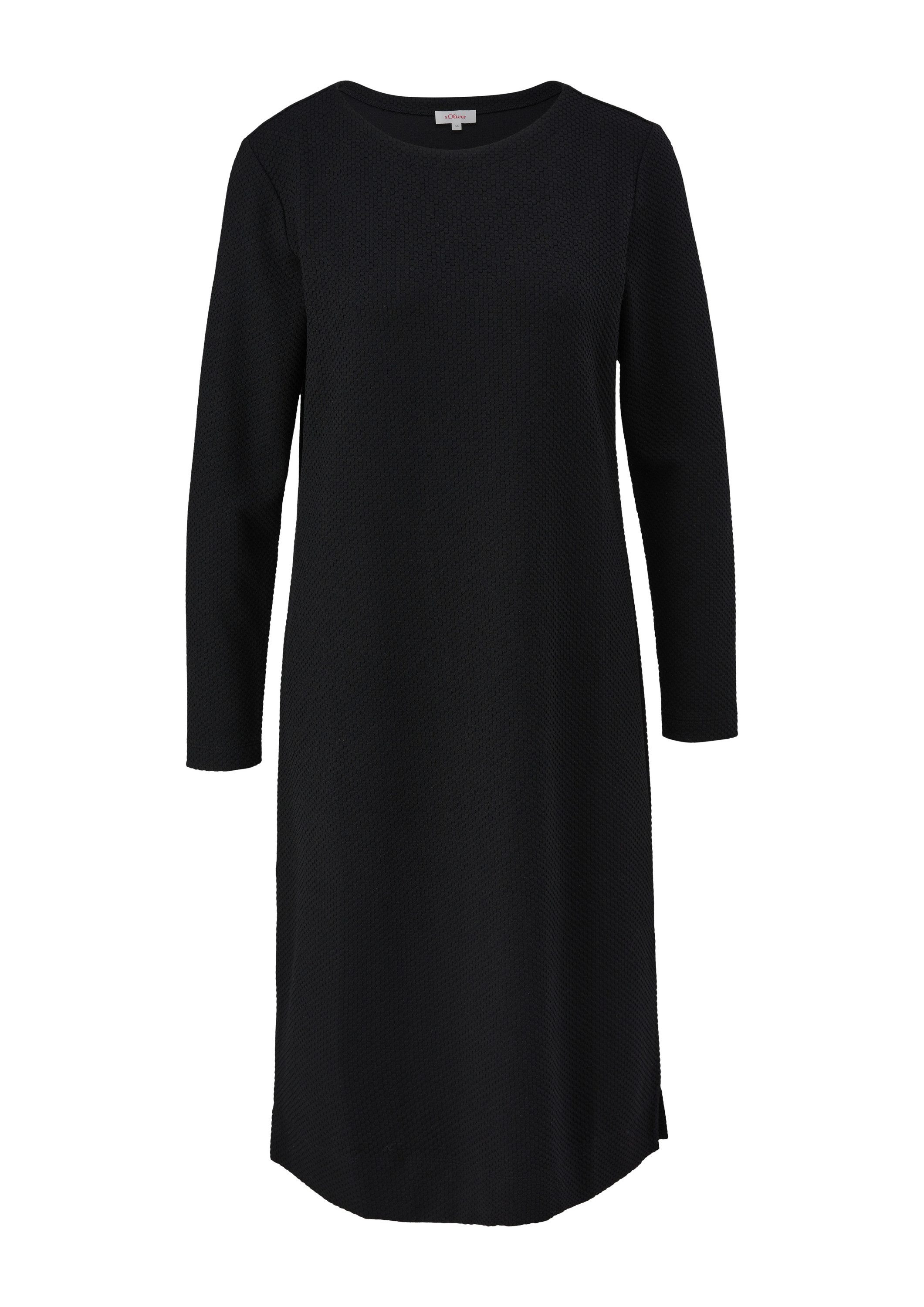 s.Oliver Midikleid Kleid Midikleid im Strukturmuster günstig online kaufen
