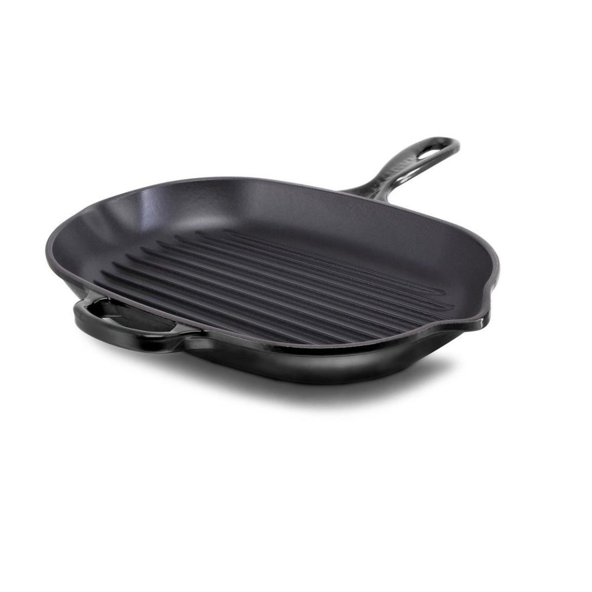LE CREUSET Bratpfanne Le Creuset Grillpfanne Signature Matte Schwarz 40 x 32 cm, (Pfanne, Bratpfanne), Pfanne, Bratpfanne