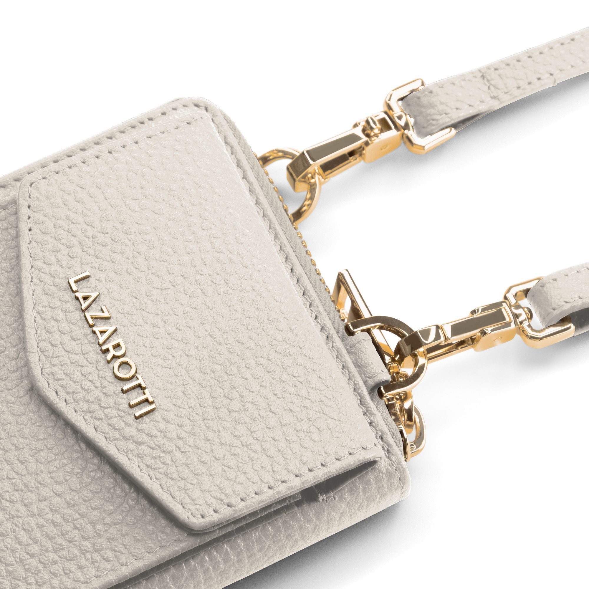 Lazarotti Smartphone-Hülle Bologna Leather Zip-Around Geldbörse Handytasche Leder 19 cm – Bild 4 von 5