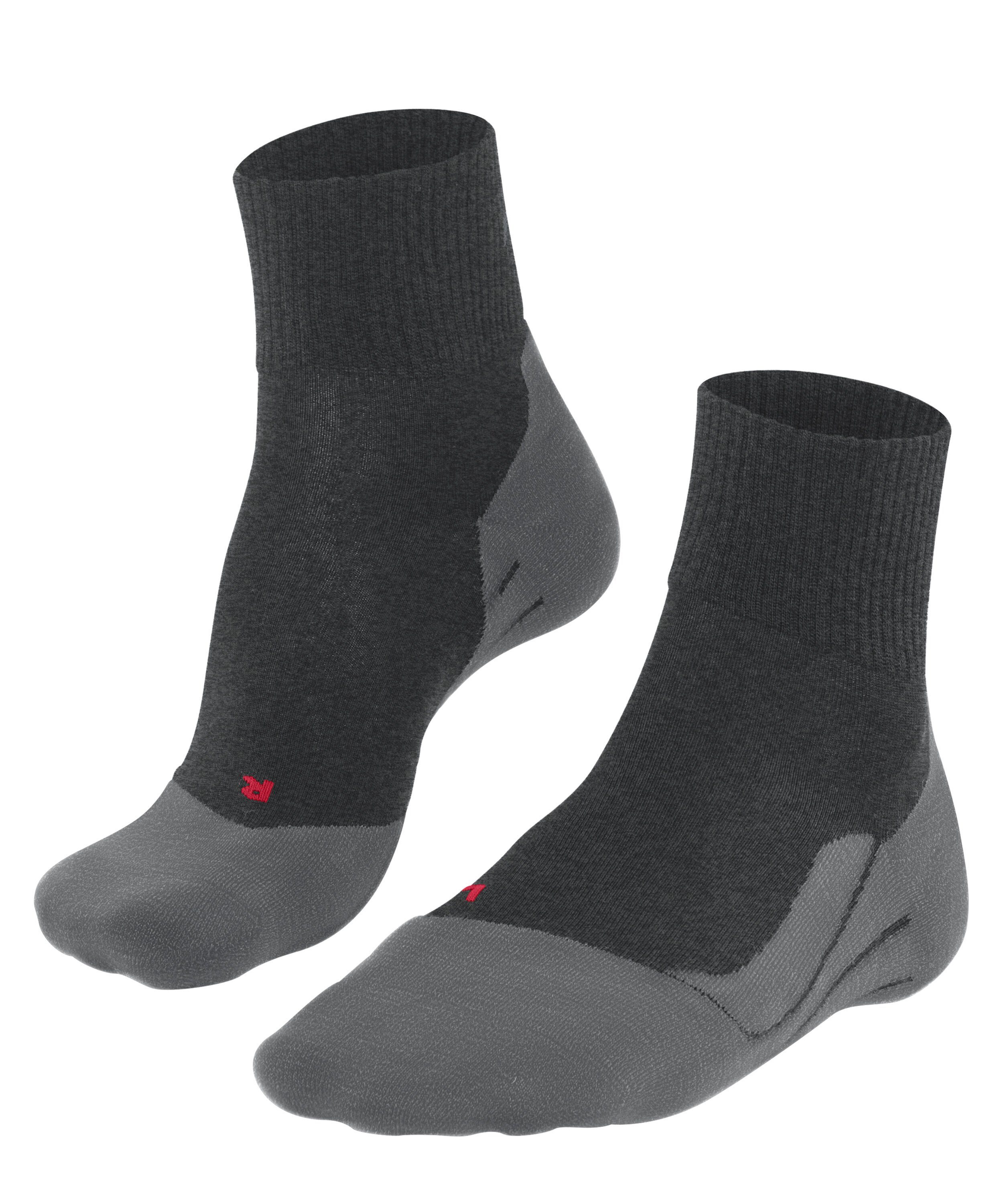 Wandersocken für (3180) bequem Leicht FALKE asphalt und Wool Short TK5 Wander Freizeitwanderungen (1-Paar) mel.