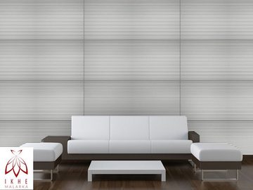 IKHEMalarka 3D Wandpaneel aus Polystyrol Styropor XPS, BxL: 50,00x100,00 cm, 4,00 qm, (4m², 8 Stück) Paneelen für Decke & Wand 100x50cm