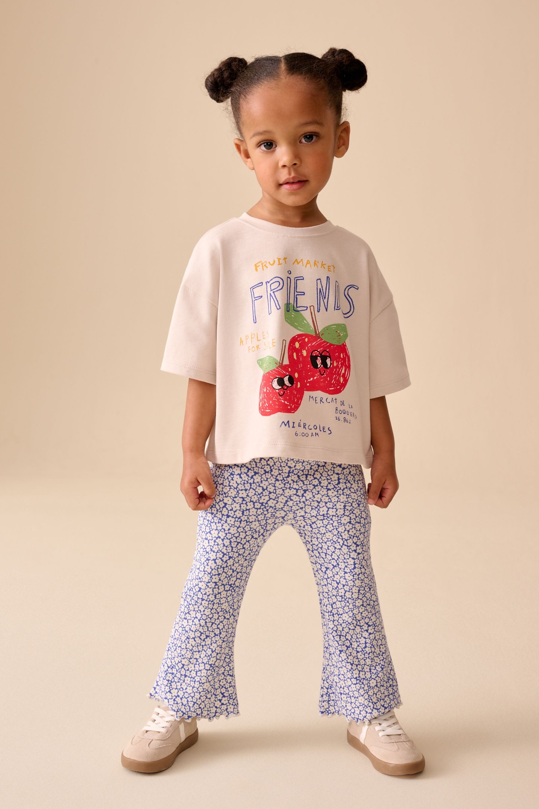 Shirt & Leggings Kurzarmoberteil und Leggings im Set