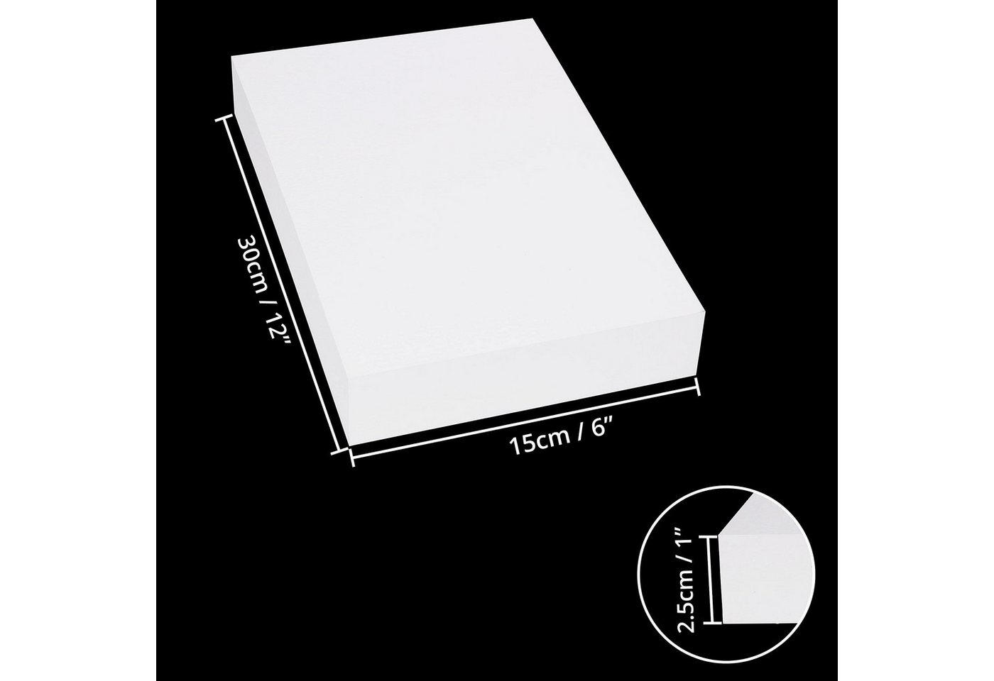 Thumbnail - Belle Vous Streudeko Polystyrolplatten (6er Set) 30x15x2,5cm, (6-tlg)
