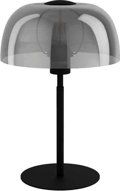 EGLO Tischleuchte SOLO 2, Leuchtmittel wechselbar, ohne Leuchtmittel, Tischleuchte in schwarz aus Stahl - exkl. E27 - 40W