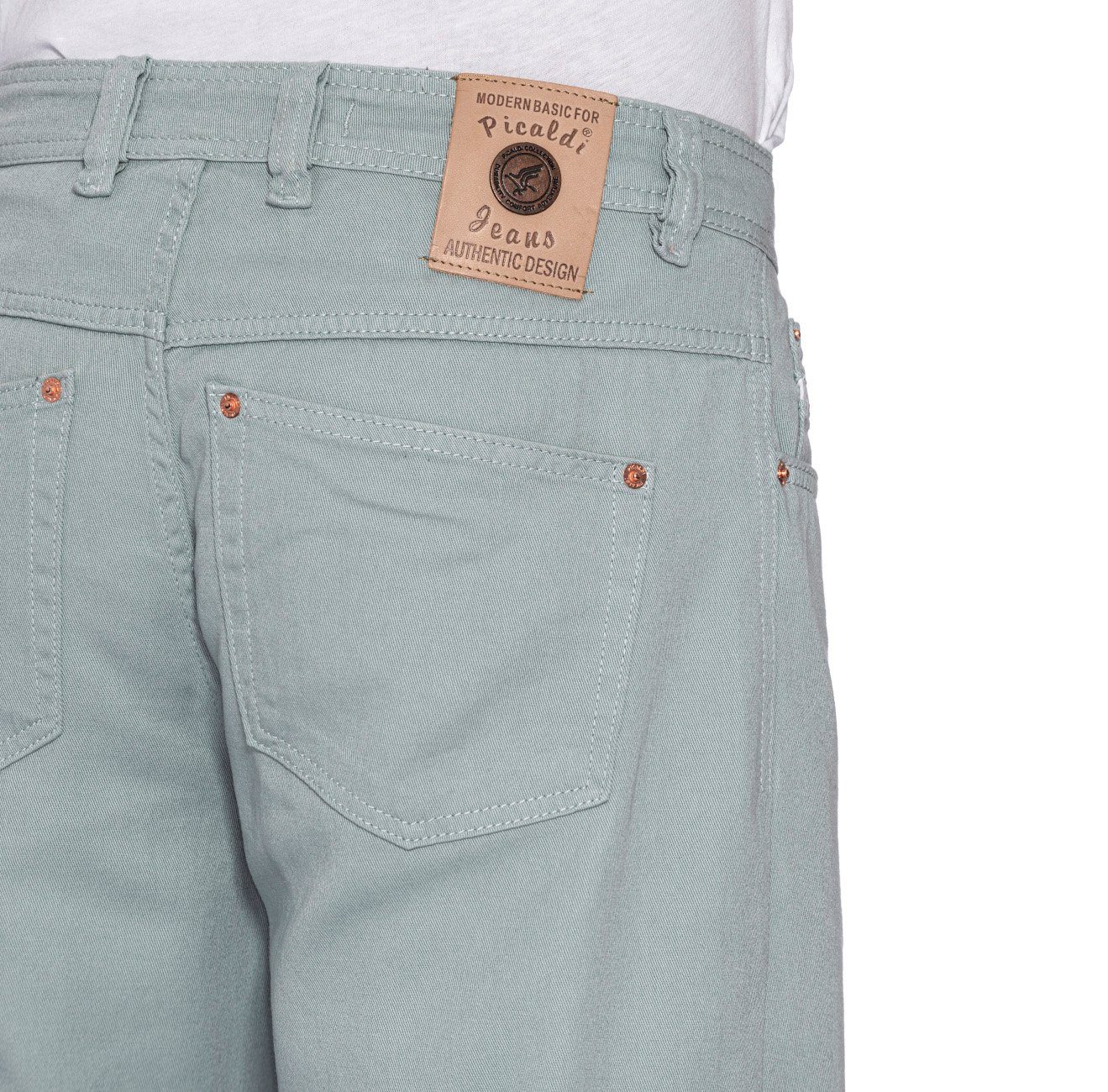 PICALDI Jeans 472 Turquoise Loose Fit, Relaxed Tapered-fit-Jeans Zicco Fit, Sommerhose, Gabardine Freizeithose