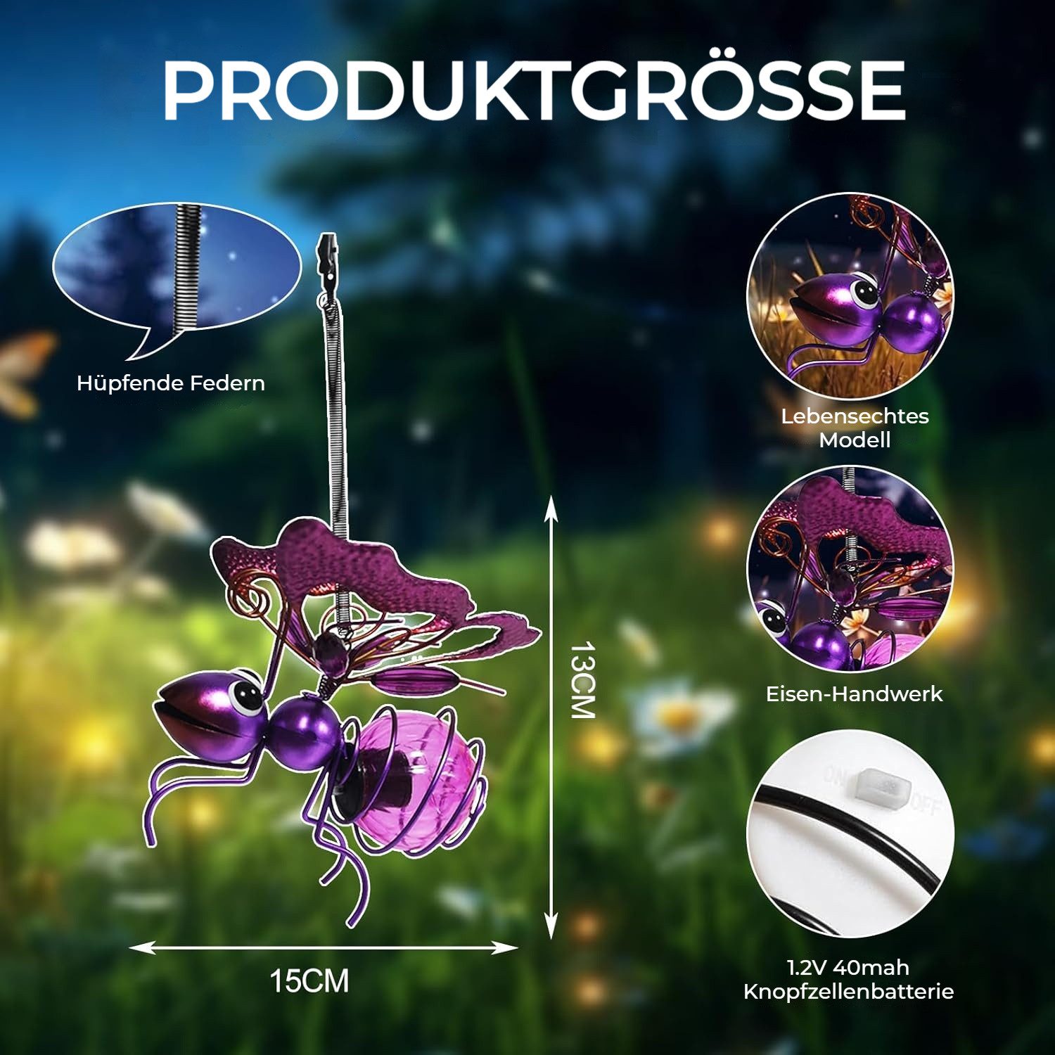 JOYOLEDER LED Solarleuchte Bienen Deko Solarleuchte günstig online kaufen