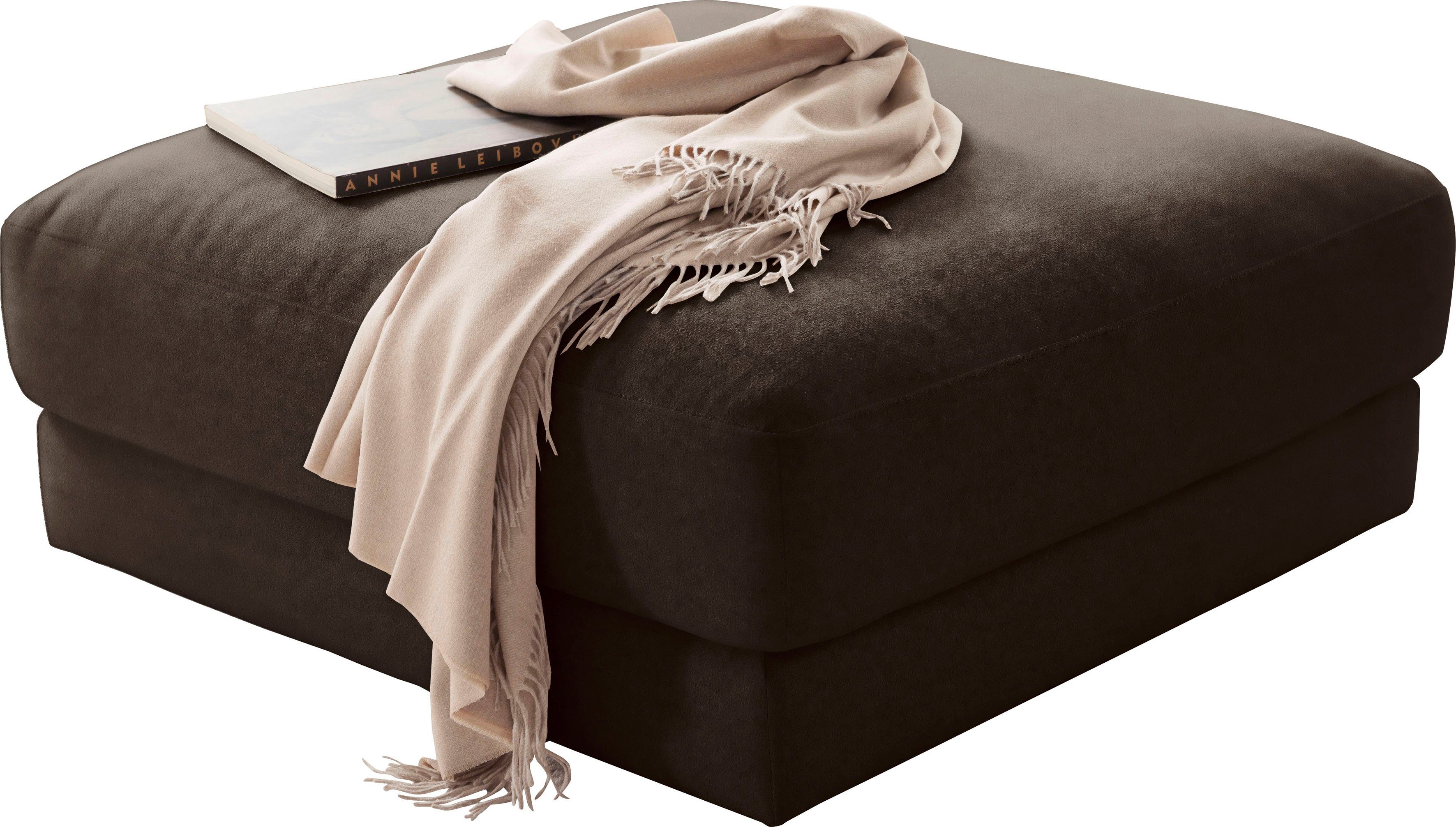 3C Candy Polsterhocker Enisa II, passend zur Serie "Enisa II", wahlweise mit Flecken-Schutz-Bezug