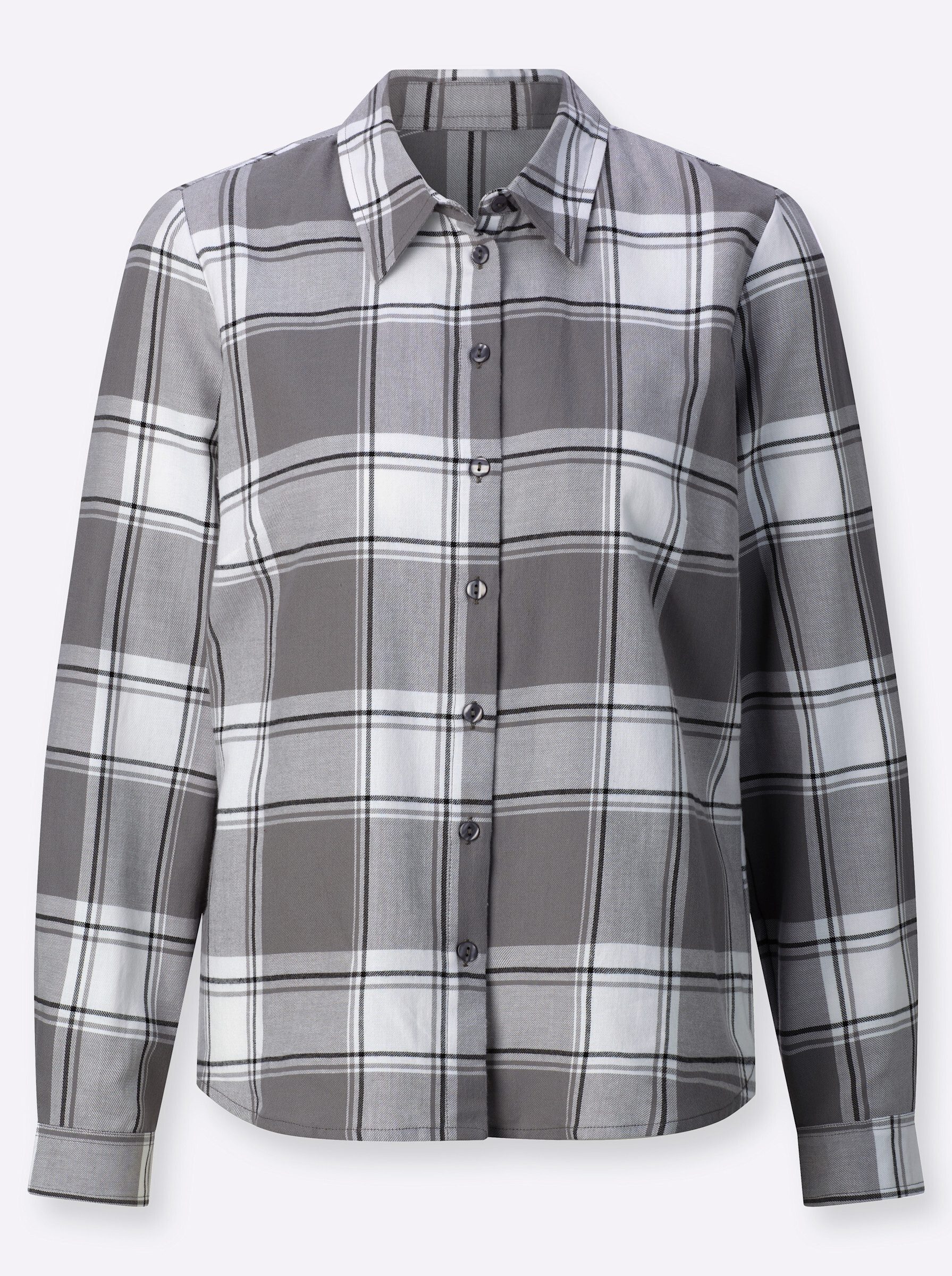 Witt Klassische Bluse Flanell-Bluse Langarm günstig online kaufen