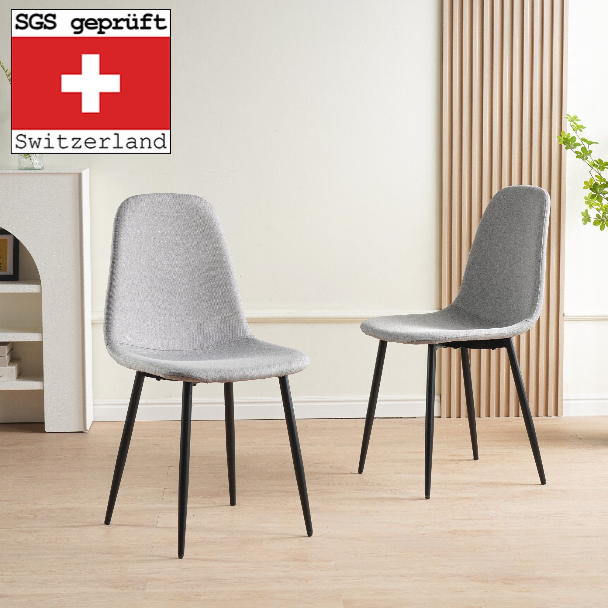 Albatros International Esszimmerstuhl Esszimmerstühle BARI mit schwarzen Fü günstig online kaufen