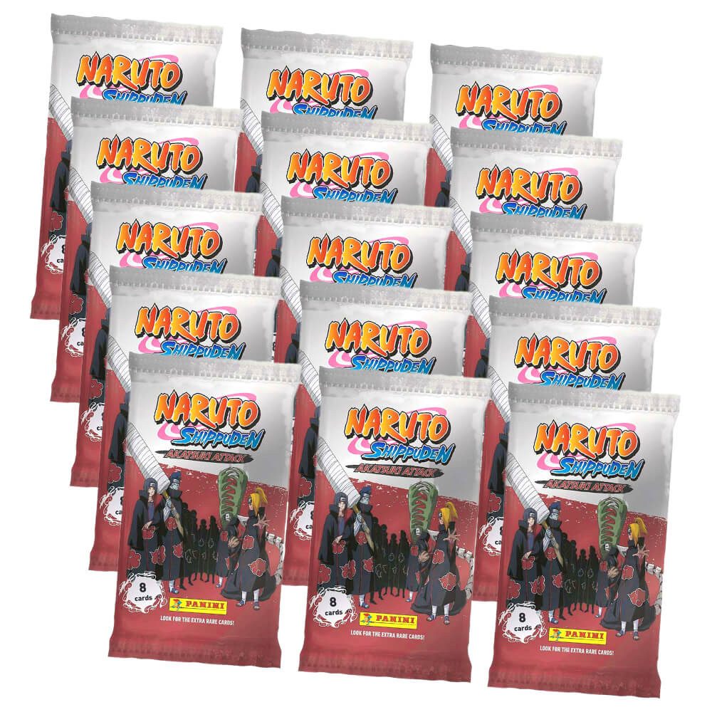 Panini Sammelkarte Naruto Shippuden Karten - Akatsuki Attack Trading Cards (2024), Naruto Shippuden Karten - Sammelkarten - 15 Booster