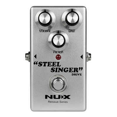 Nux E-Gitarre Steel Singer, Overdrive Pedal, Effektgerät
