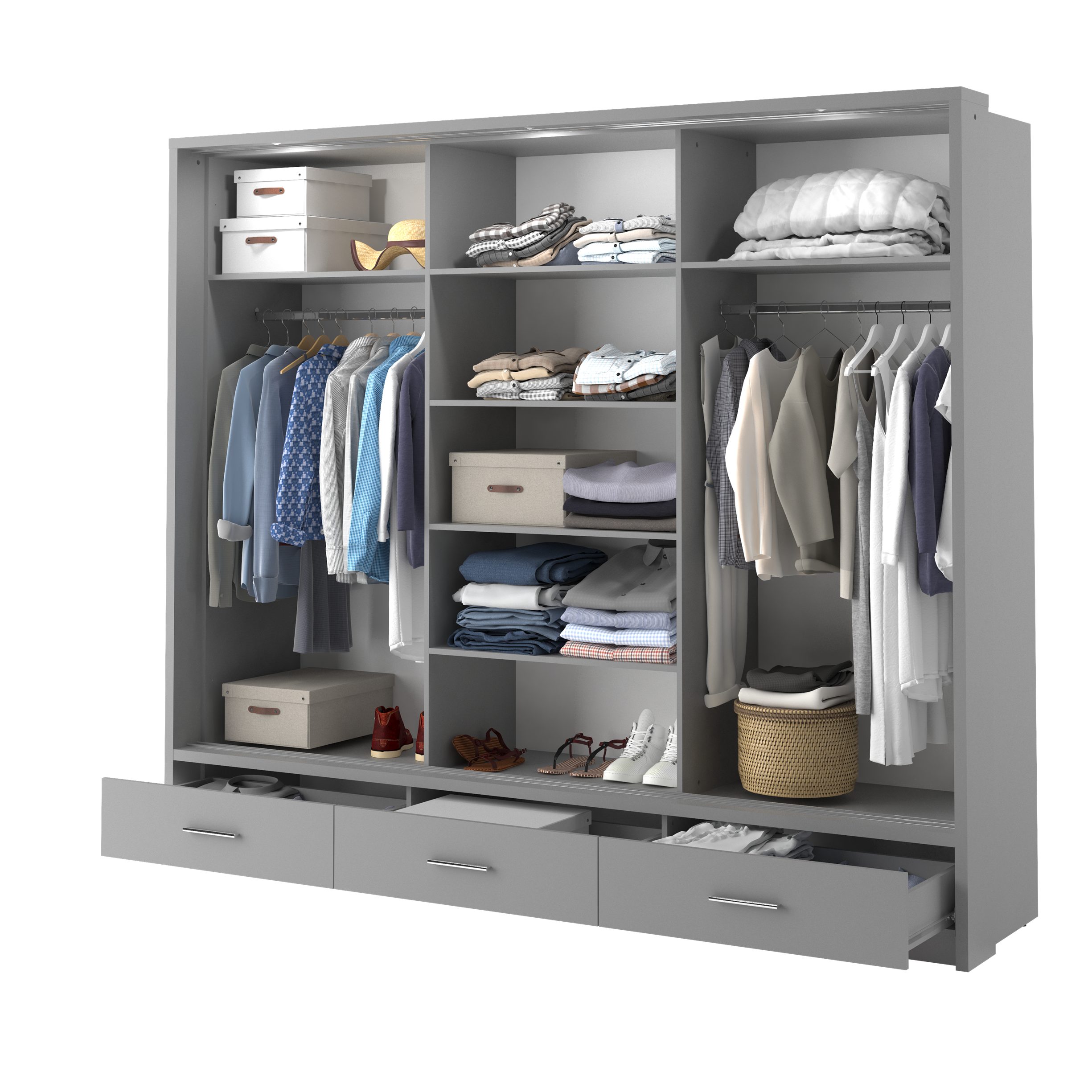 Compleo Kleiderschrank ARTI 01 mit 3 günstig online kaufen
