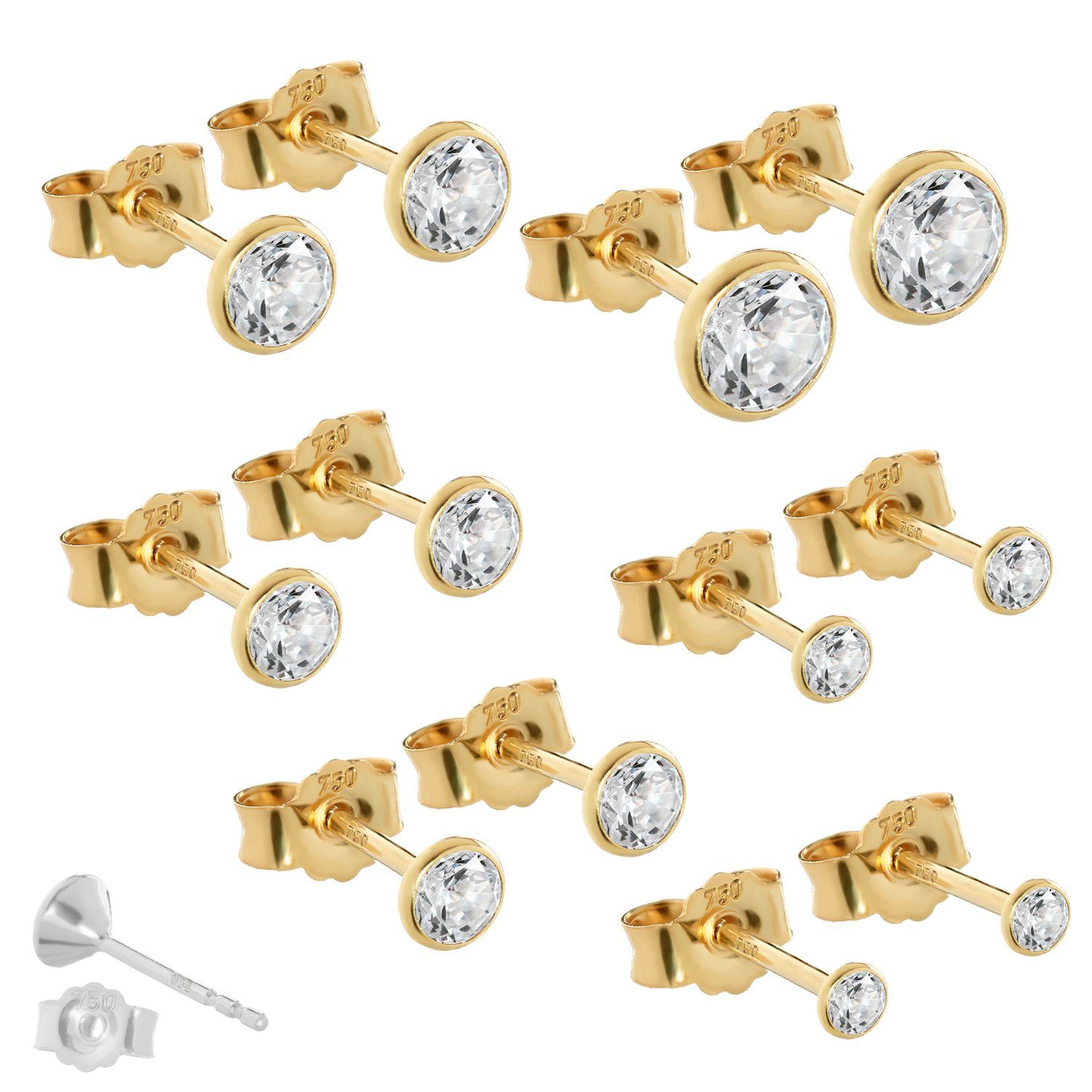 NKlaus Paar Ohrstecker Paar 2,3mm Ohrstecker günstig online kaufen