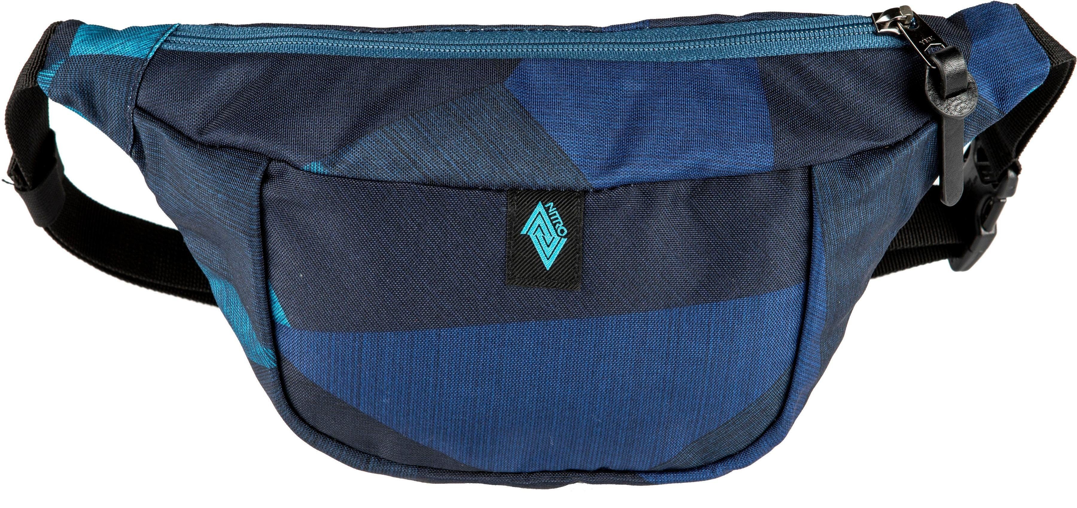 NITRO Gürteltasche Hip Bag, Hip Bag, Bauchtasche, Hüfttasche, Umhängetasche Fragments Blue