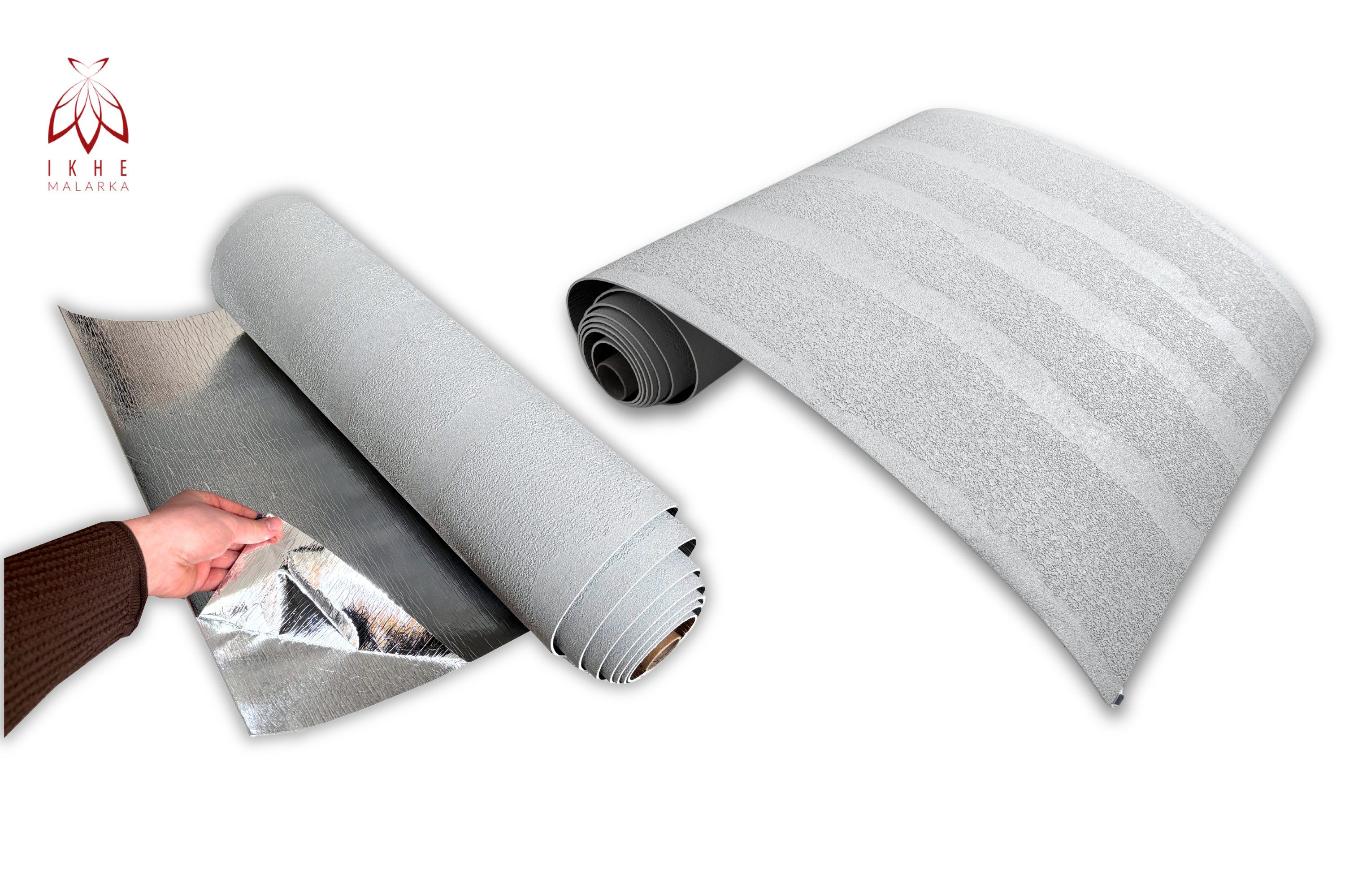 IKHEMalarka Wandpaneel Selbstklebende Flexible Schaum-Wandverkleidung 1,8 m², BxL: 60x300 cm, 1,8 qm, (1 Rolle = 1,8 m², 300x60cm) Schall- und wärmeisolierend,  – Bild 3 von 5