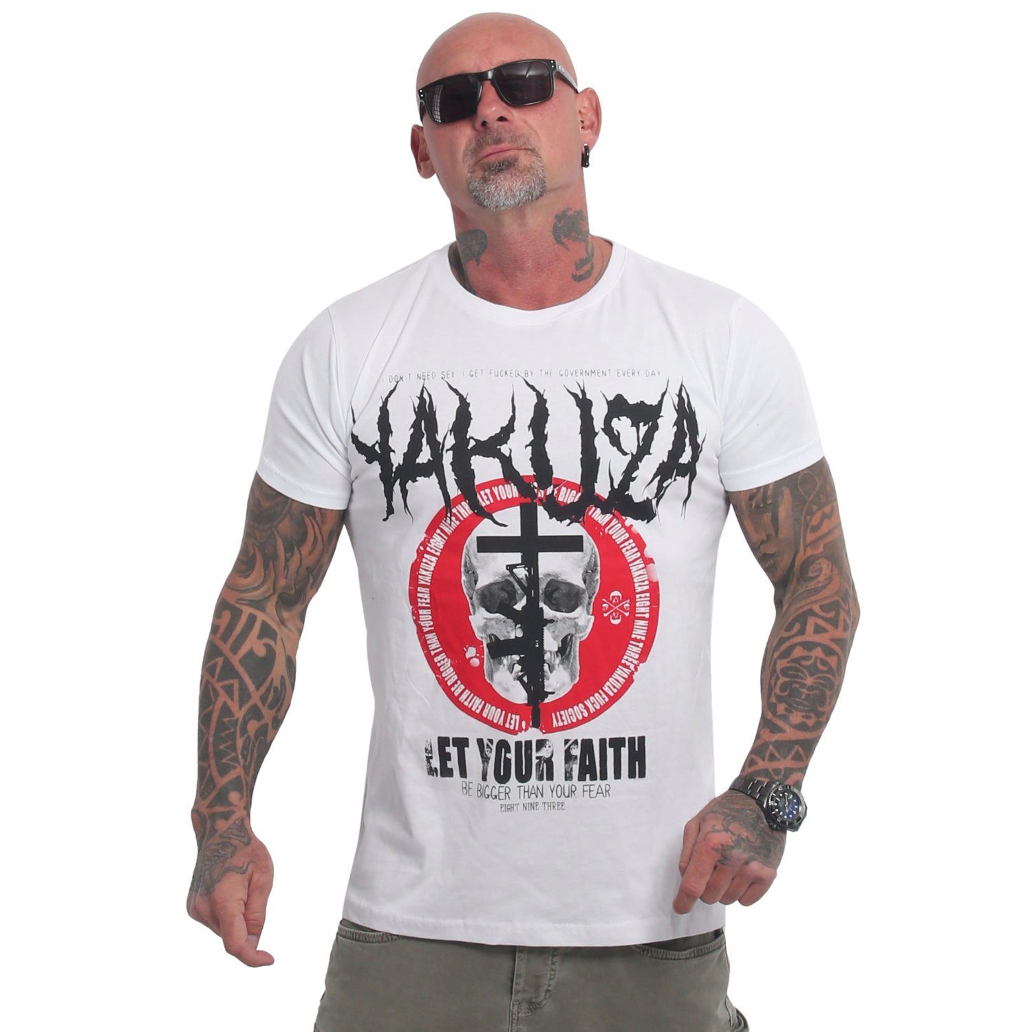 Faith weiß T-Shirt YAKUZA