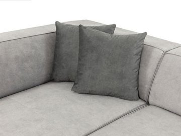 MIRJAN24 Ecksofa Lordin Premium, L-Form, Kissen-Set, Schwarze Füße, freier Seitenwahl