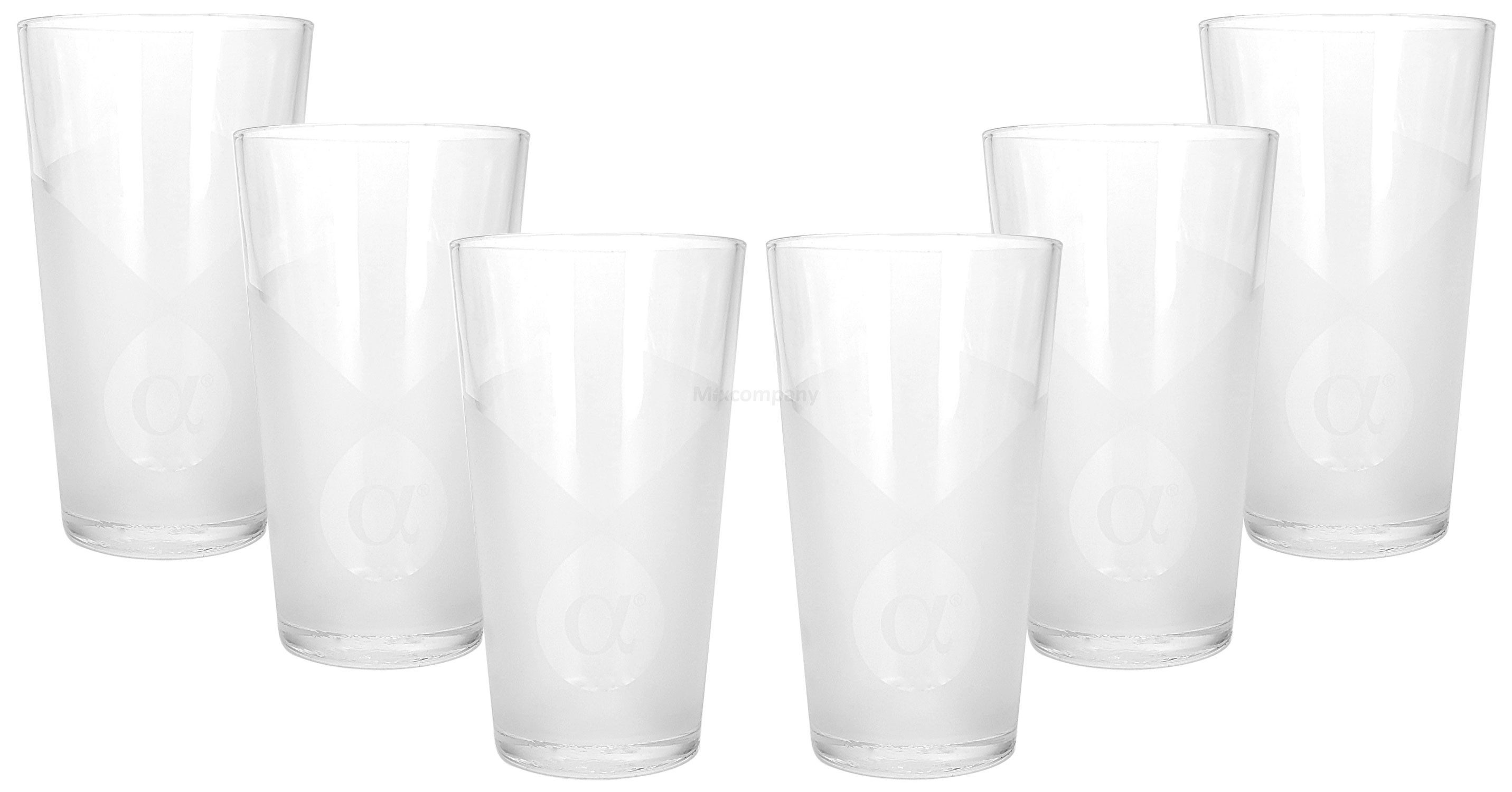 Alpha Gläser-Set Alpha Noble Vodka Longdrink Glas Gläser Set - 6x Gläser 2/4cl geeic