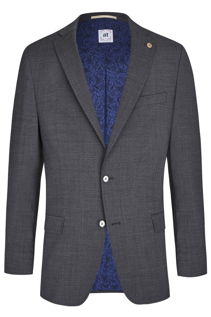 Atelier Torino Sakko Atelier-Torino MIX&MATCH Herren Sakko Modern-Fit Anthrazit