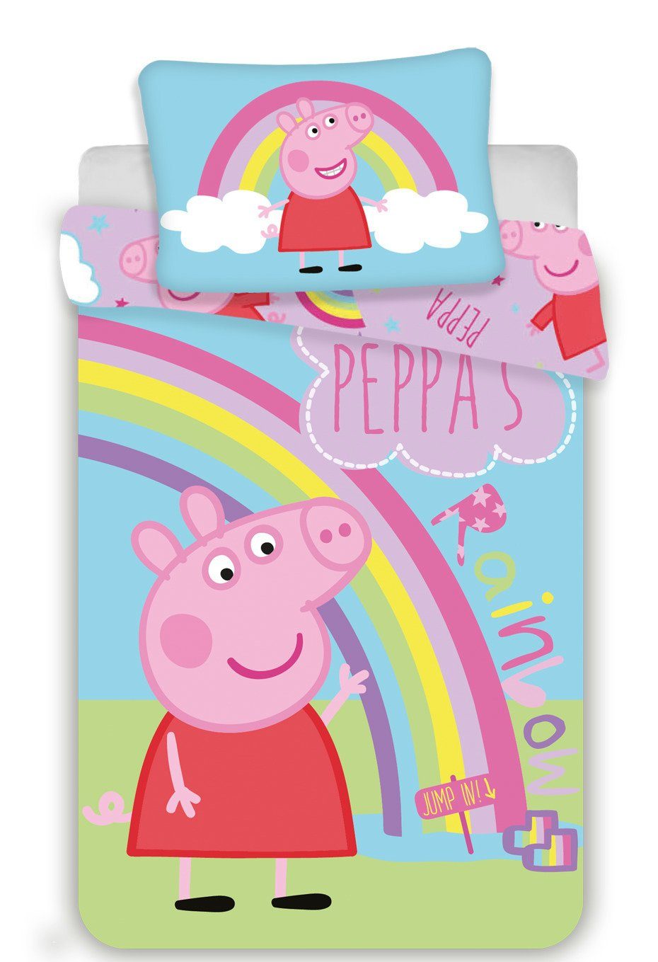 Babybettwäsche Peppa Pig Babybettwäsche Schweinchen Peppa 100 x 135 cm, Peppa Pig