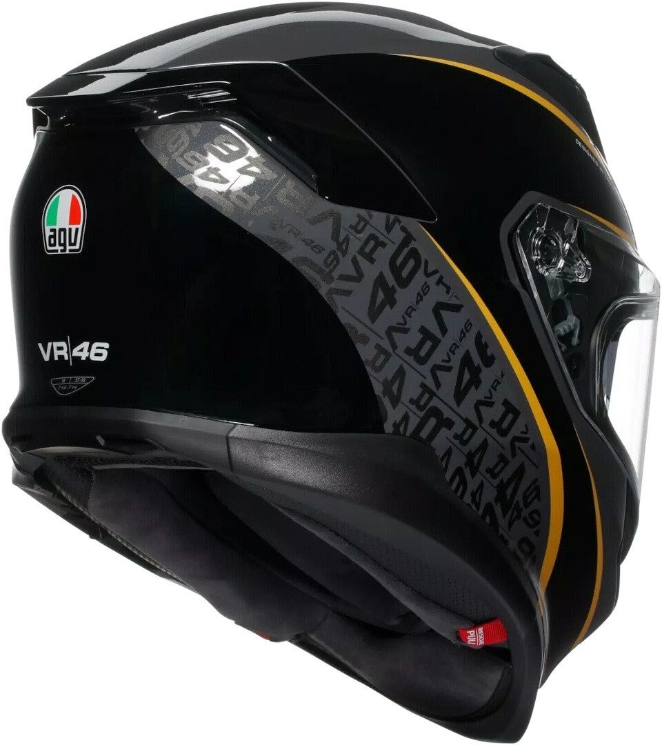 AGV Motorradhelm K7 Flow 46 Helm, vorbereitet für Kommunikationssystem,integriertes Sonnenvisier