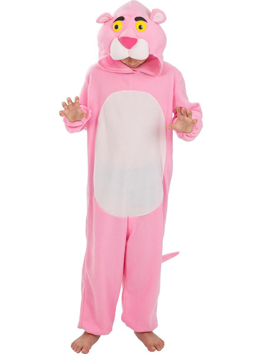 Funidelia Kostüm Der rosarote Panther Kostüm für Kinder, Der Pink Panther als kuscheliger Einteiler