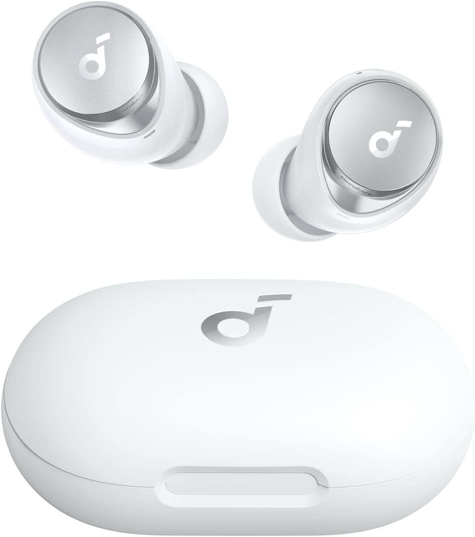 Space SoundCore Weiß Bluetooth-Kopfhörer Earbuds) (Kabellose A40