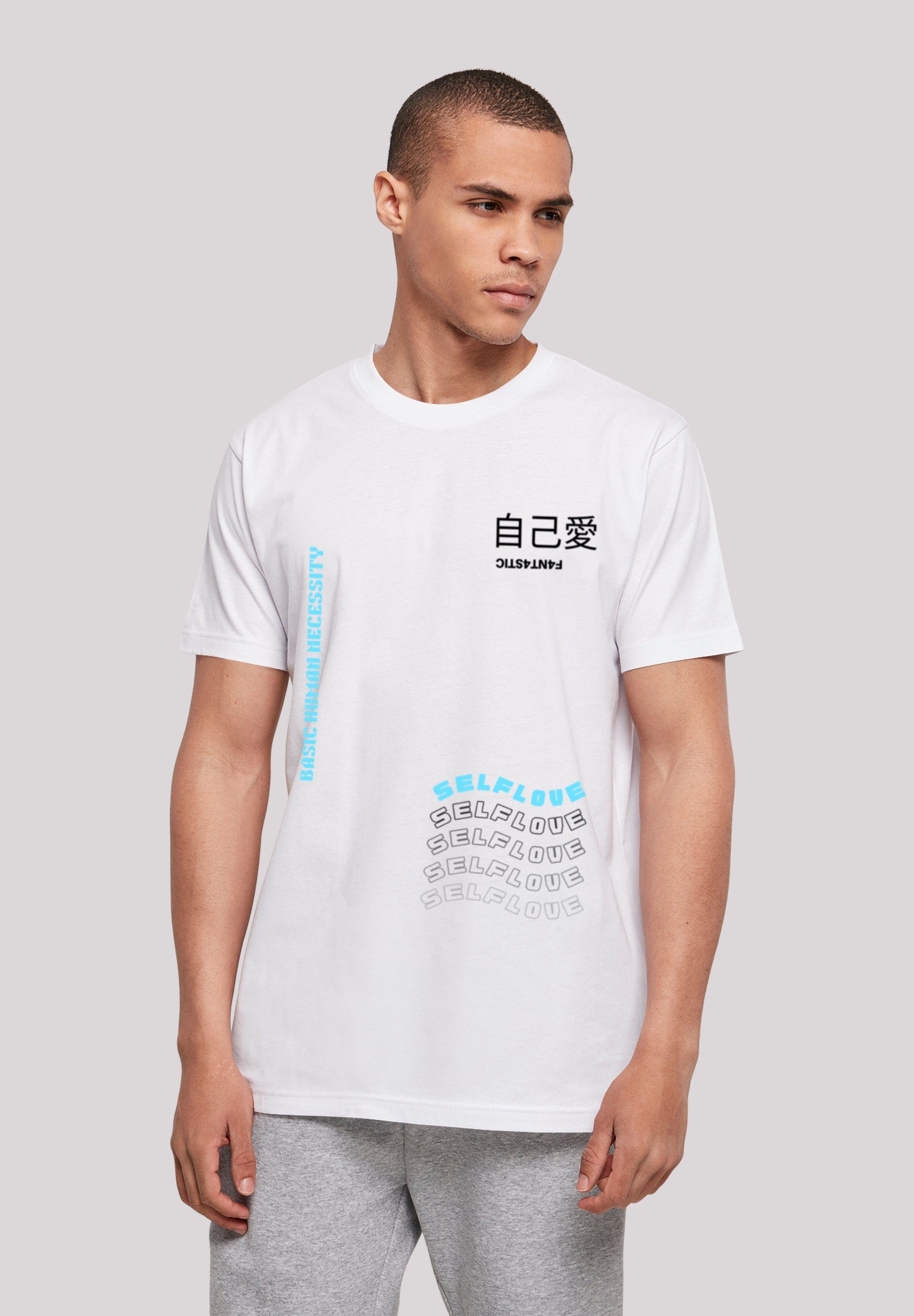 TEE F4NT4STIC Love T-Shirt Self UNISEX Print weiß