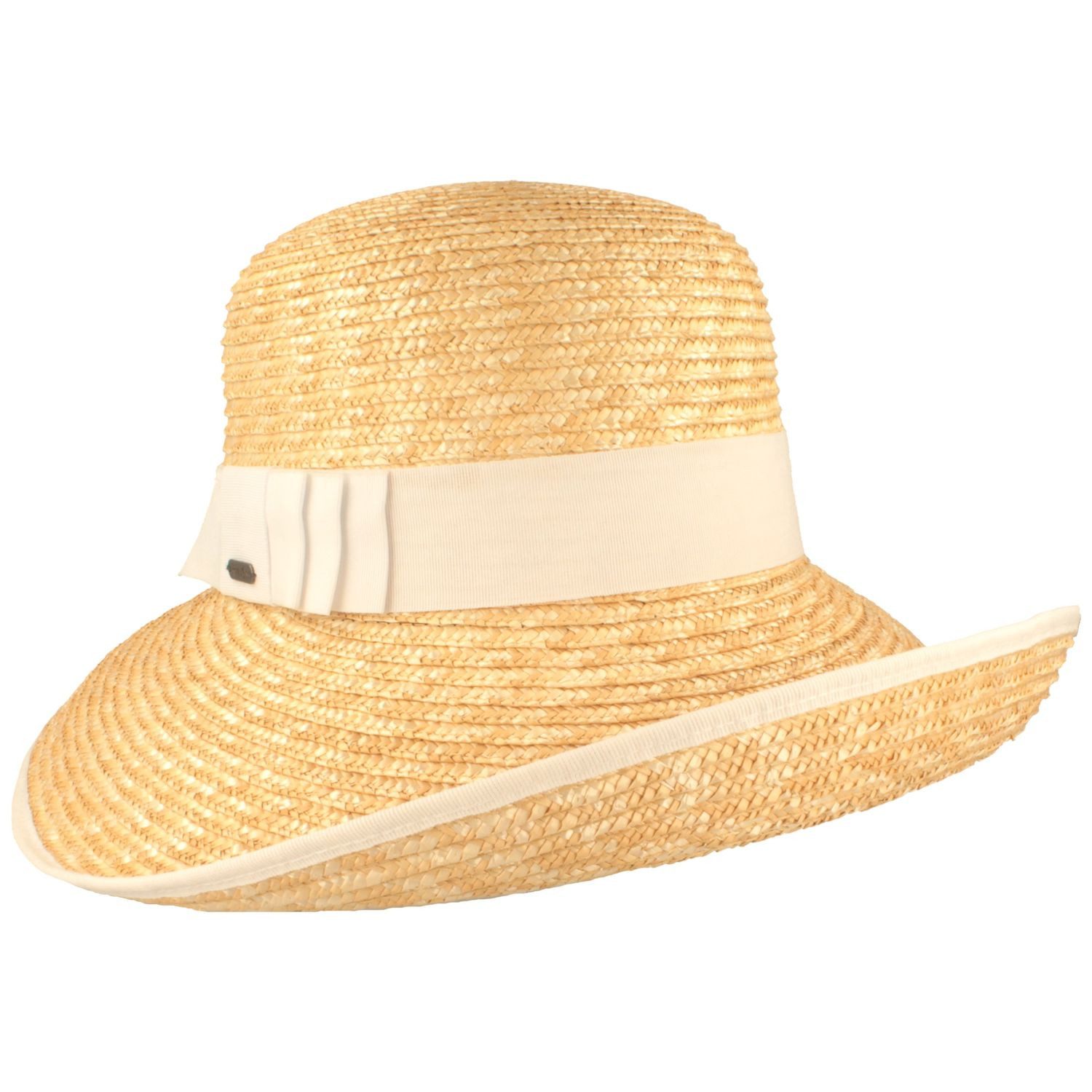 McBurn Trachtenhut Elegante Stroh-Glocke mit Aufschlag
