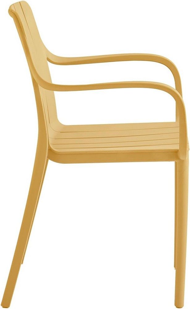 VORTIVO Gartenstuhl stapelbar – wetterfest, bis 200 kg, für Balkon, Terrasse & Esszimmer (2er-Set), bis zu 200 kg belastbar – Bild 4 von 5